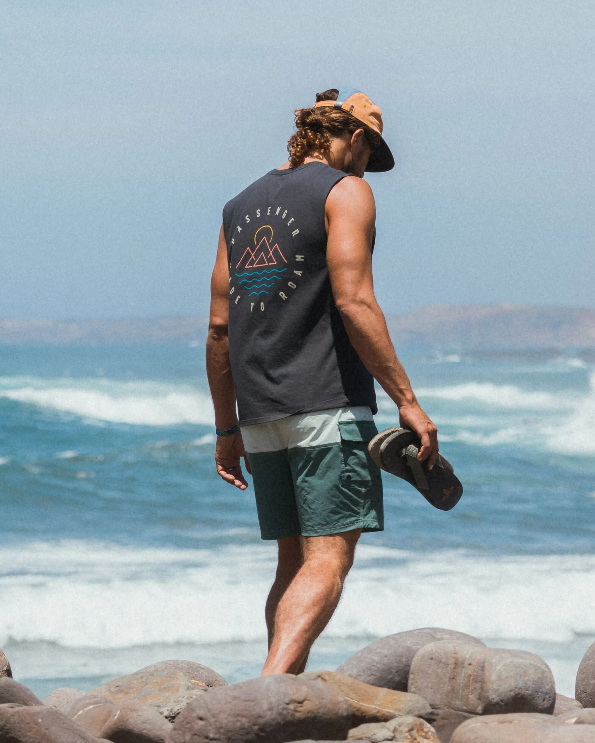Escapism Recycled Cotton Vest - Black