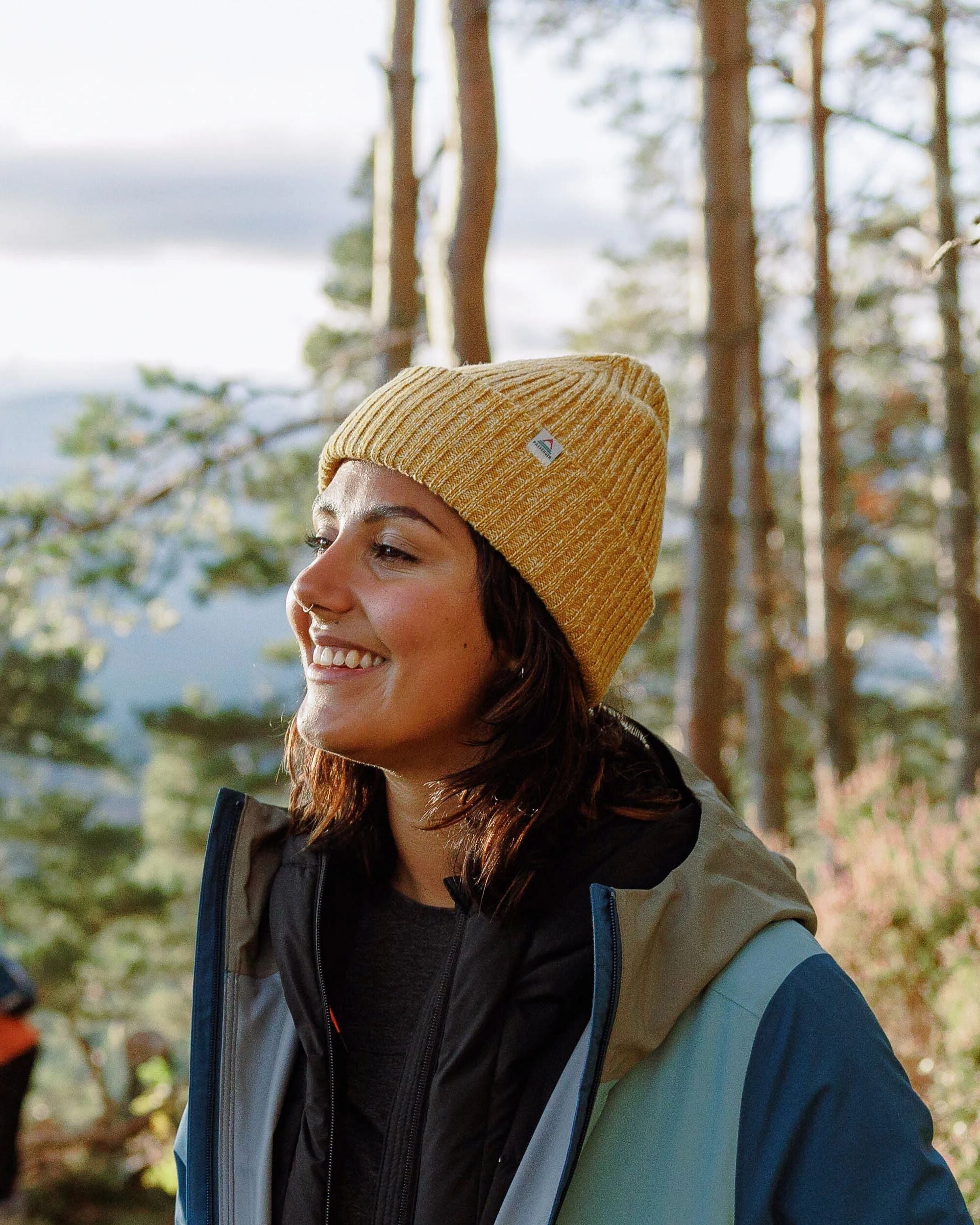 Fisherman Marl Beanie - Mustard Yellow