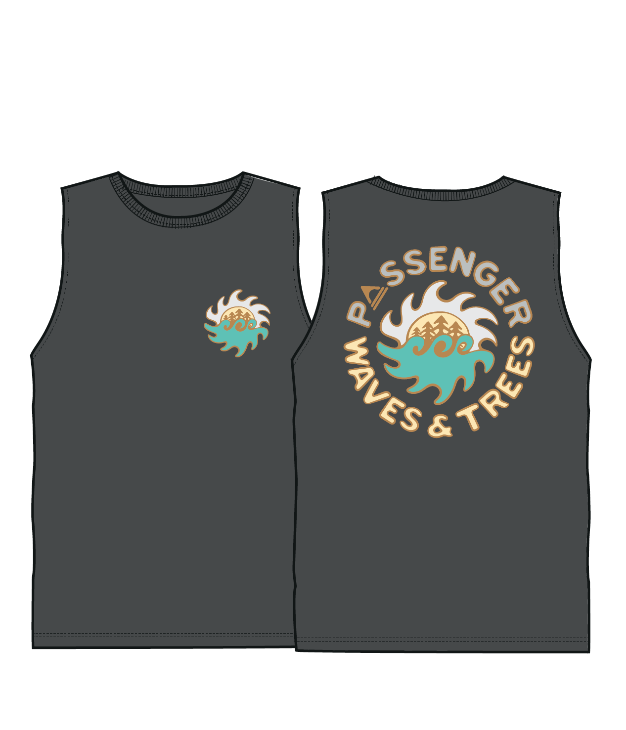 Dune Men's Recycled Cotton Vest - Black