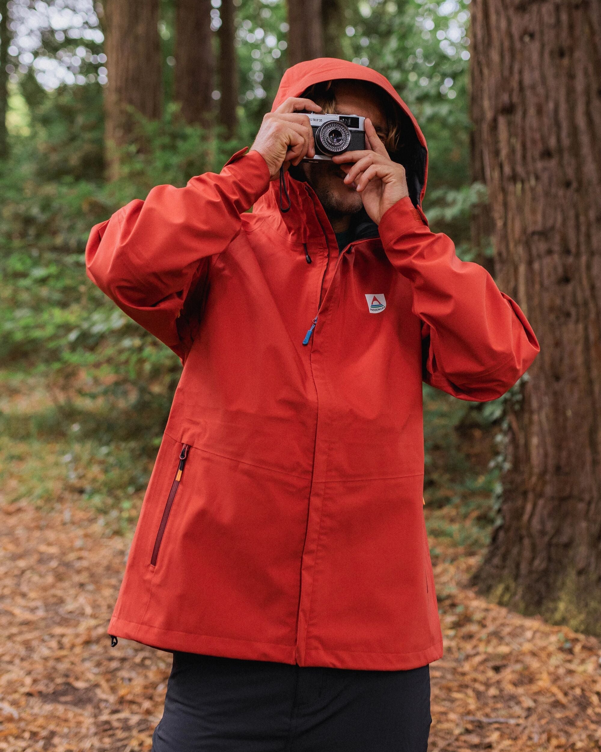 Five Season Recycled Waterproof Jacket - Red Ochre