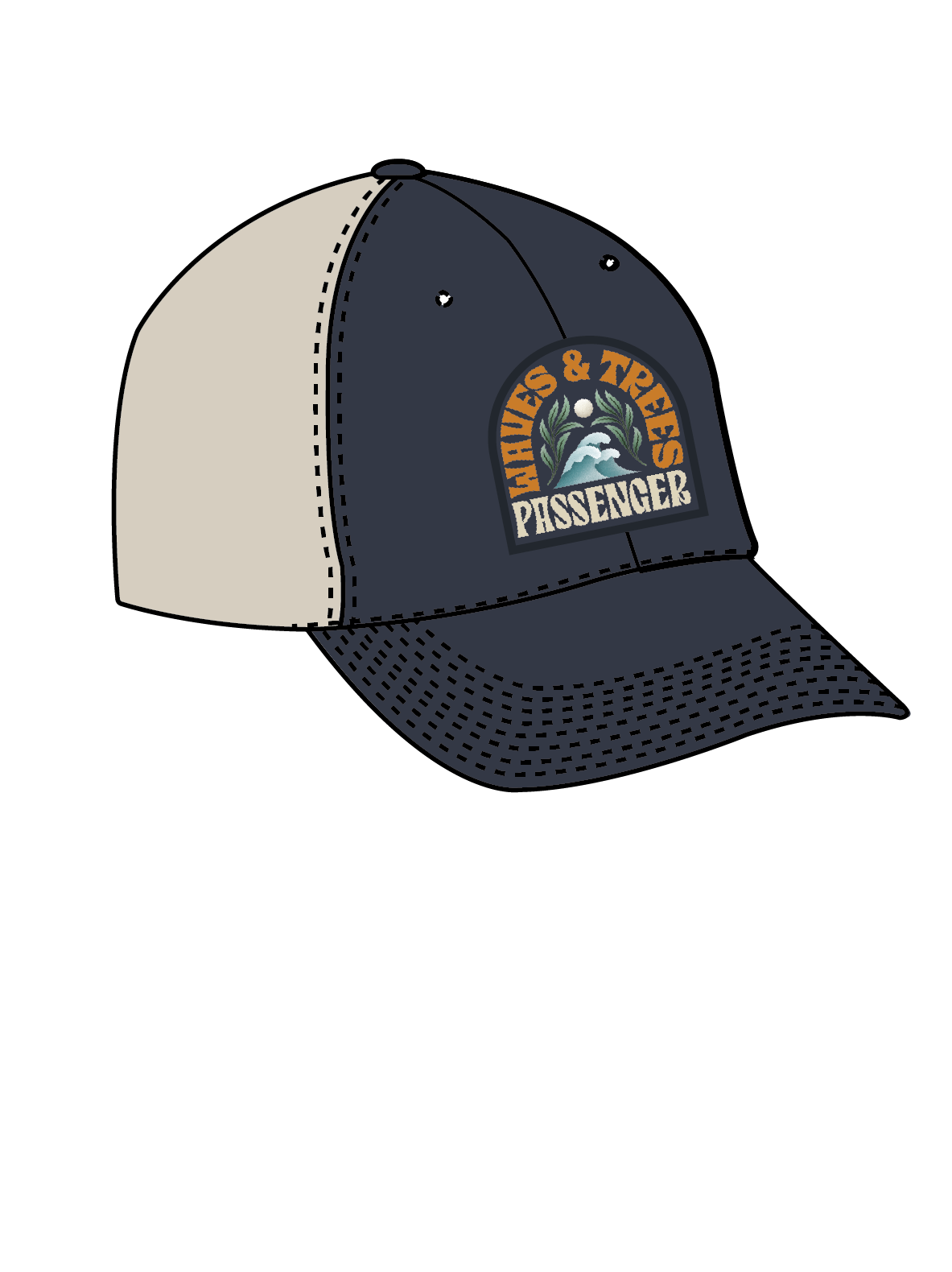 Dawning Organic Cotton Trucker Cap - Charcoal