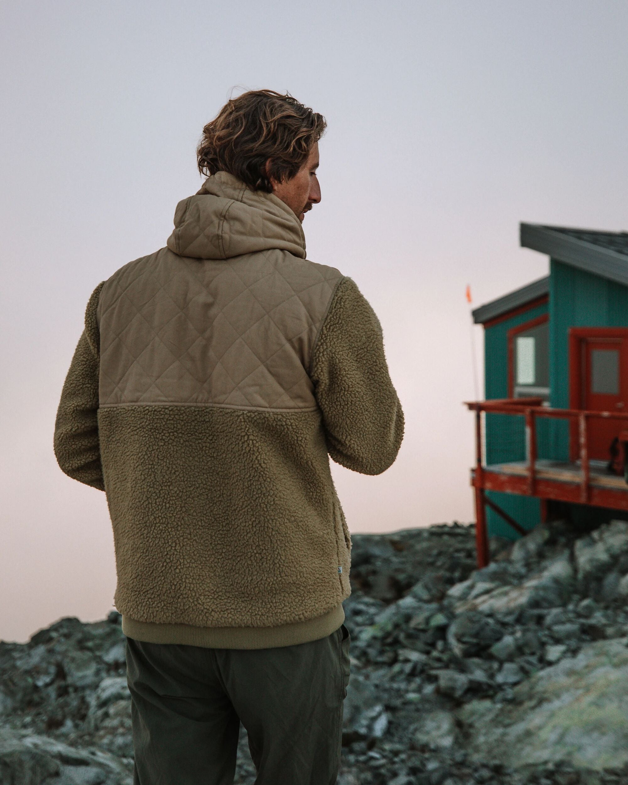 Adventure Recycled Deep-Pile Sherpa Fleece - Biscuit