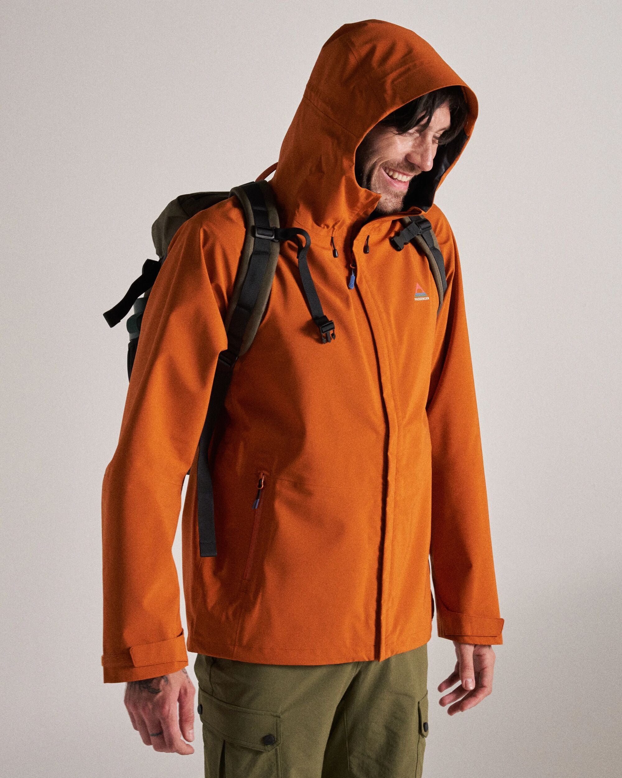 Five Season Recycled Waterproof Jacket - Sunset Orange