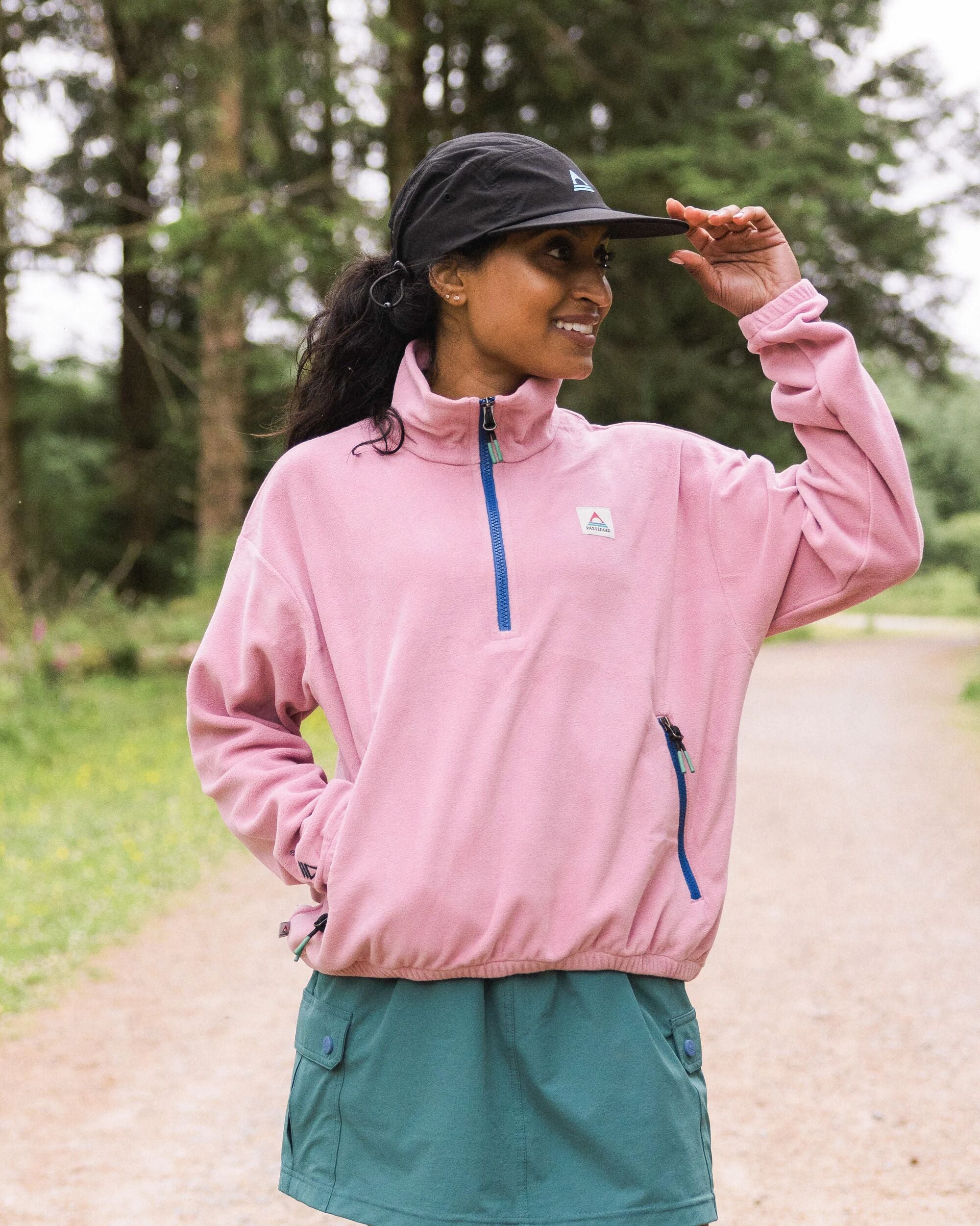 Ayla Recycled Micro Polartec® Fleece - Pink Haze