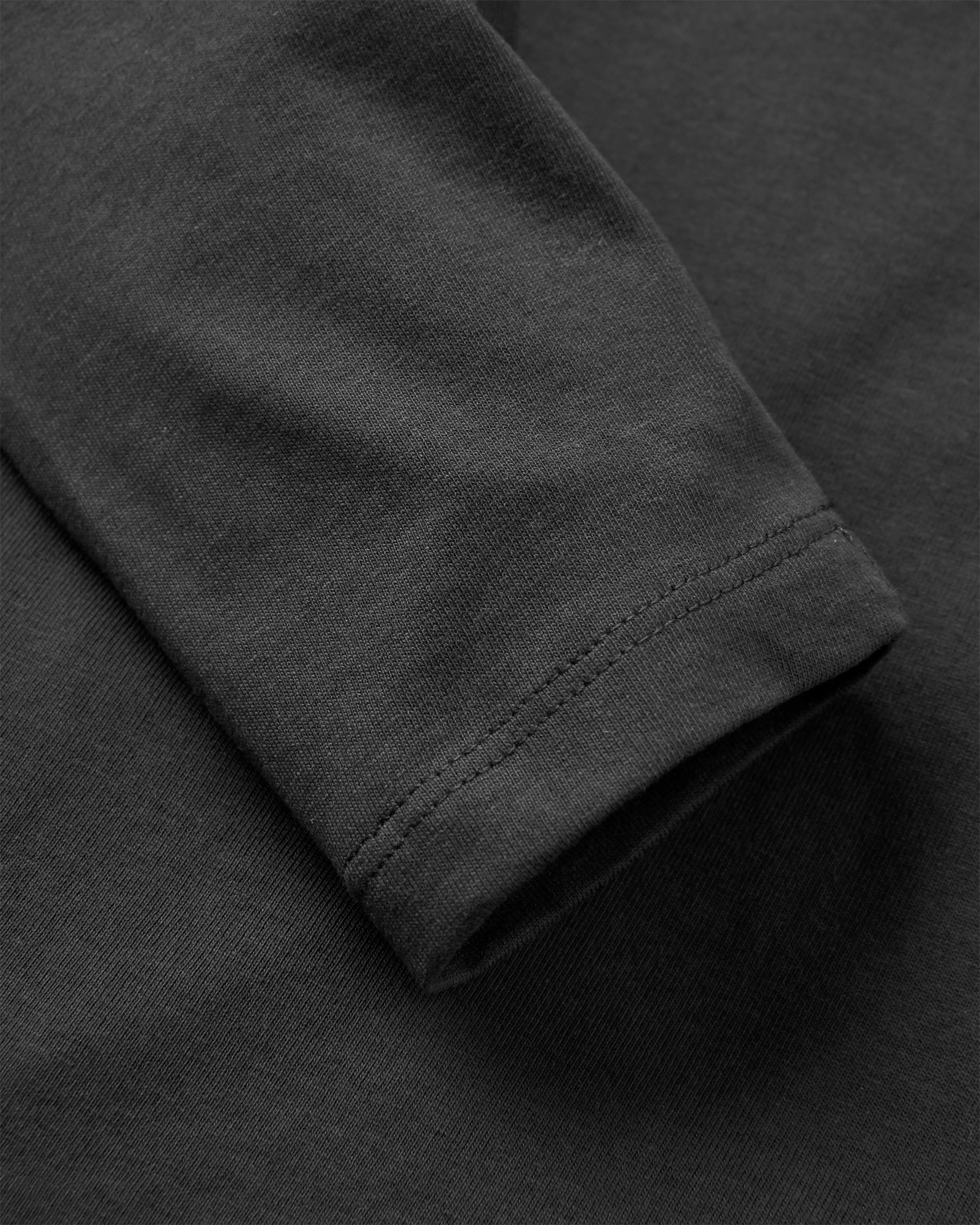 Classic Logo Recycled Cotton LS T-Shirt - Black