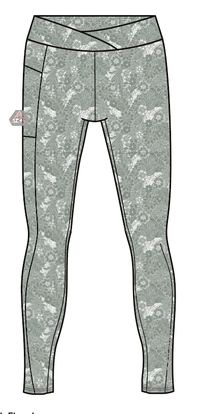 Fresh Air Recycled Leggings - Pistachio Floral