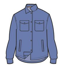 Iguazu Grid Polar Fleece Shirt - Baja