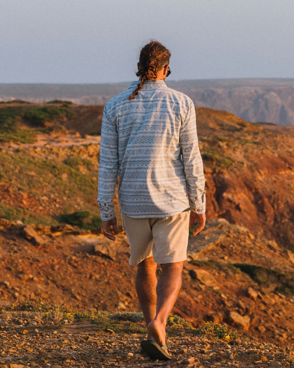Amboro Organic Cotton Shirt - Mono Geo Birch