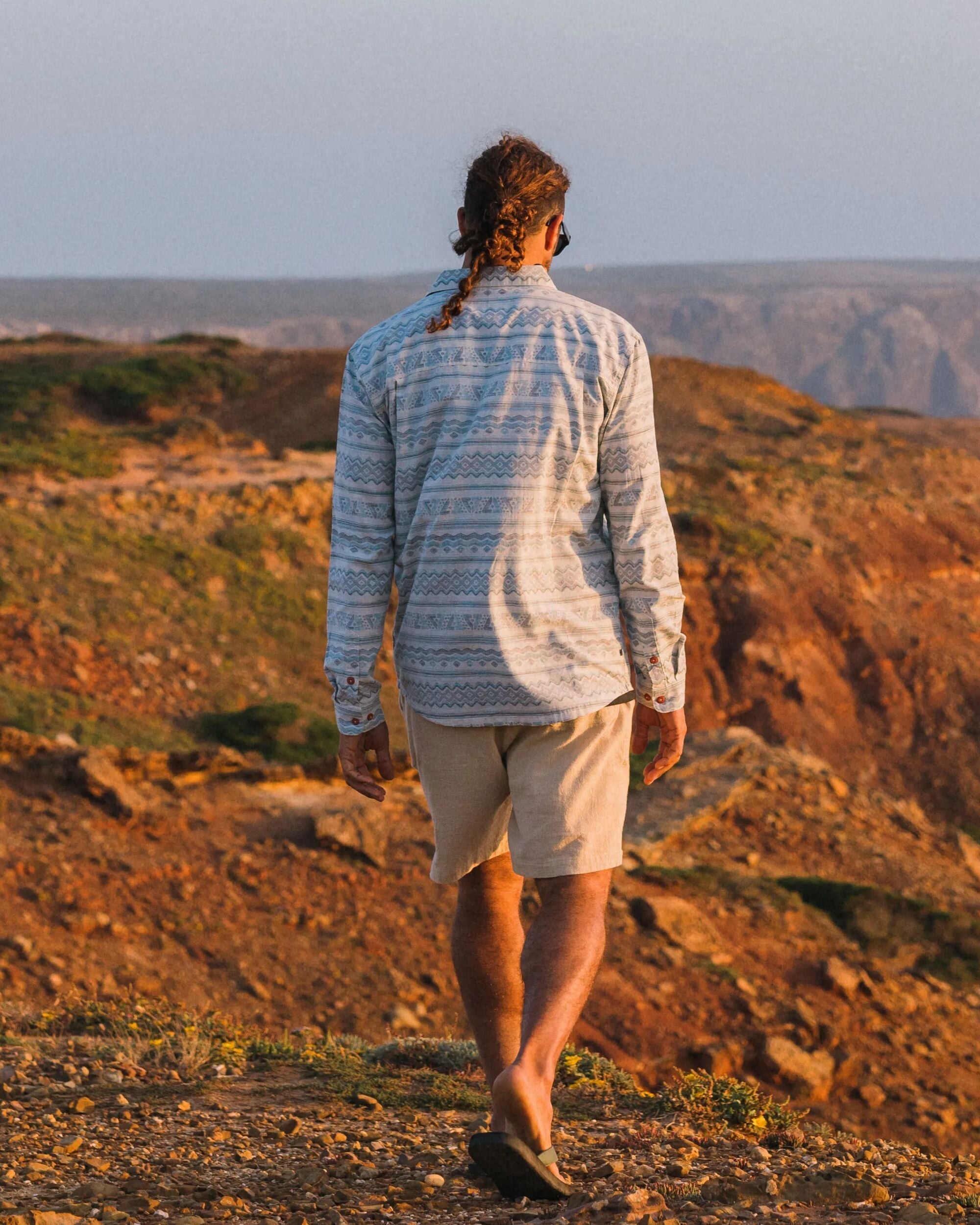 Amboro Organic Cotton Shirt - Mono Geo Birch
