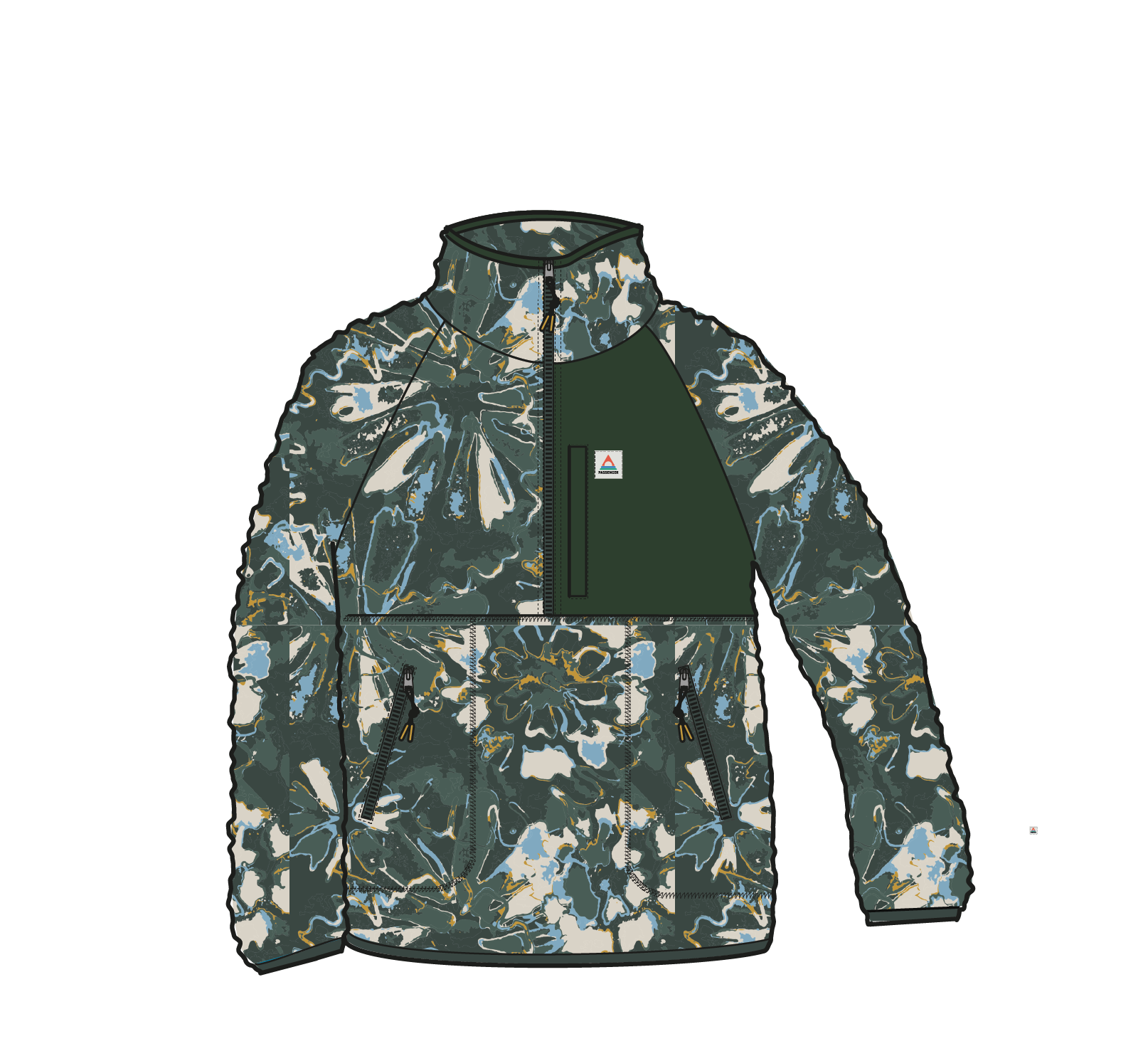 Home Recycled Sherpa Fleece - Frost Dark Fern