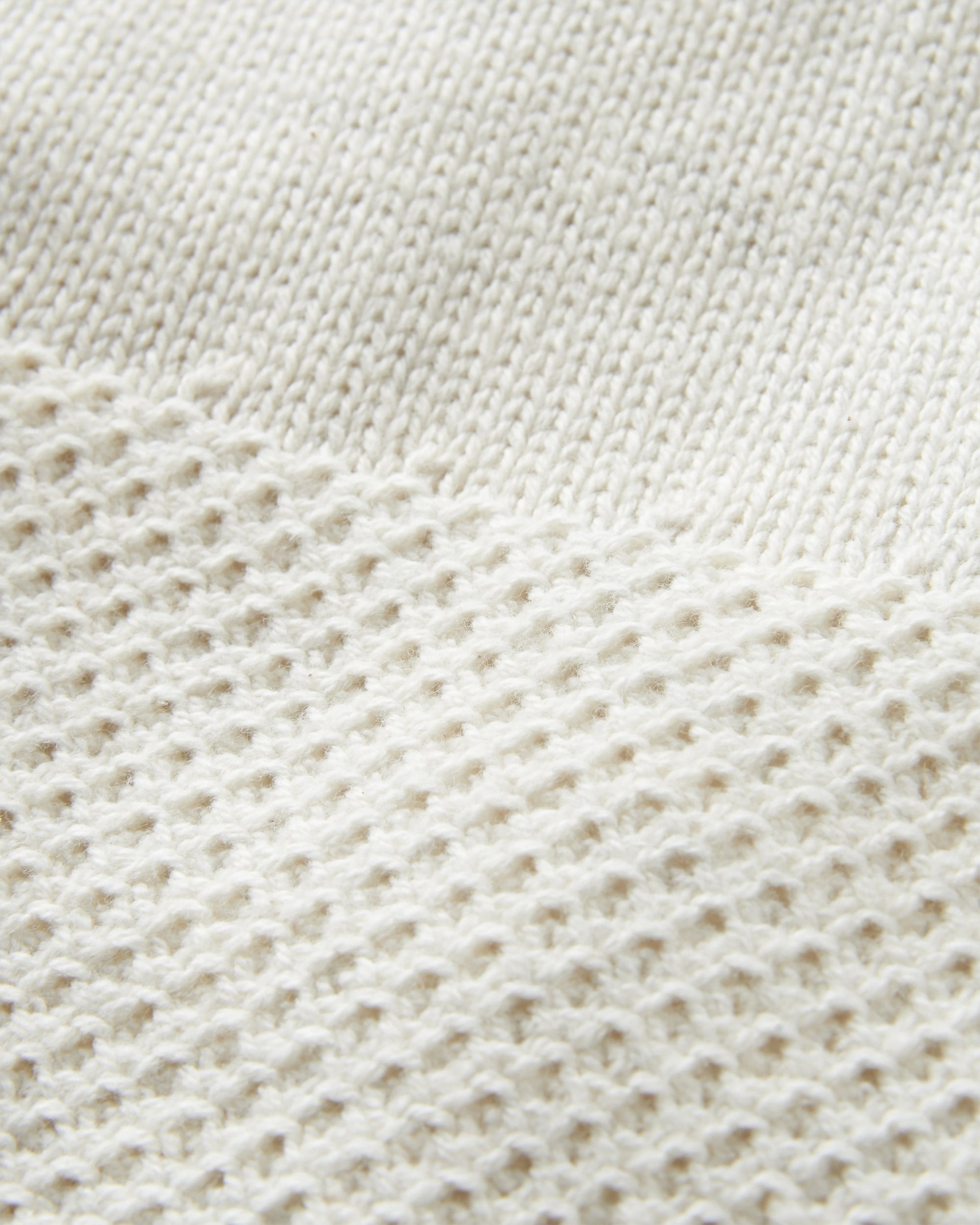 Cove Organic Cotton Knitted Jumper - Off White