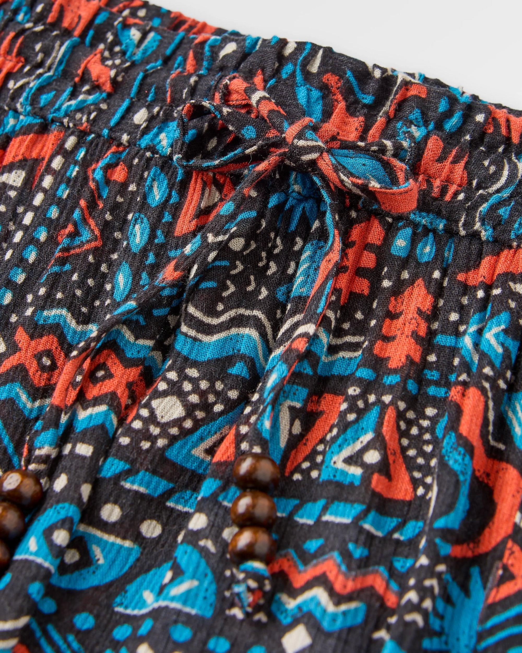Dew EcoVero Woven Skirt - Elemental Geo Black