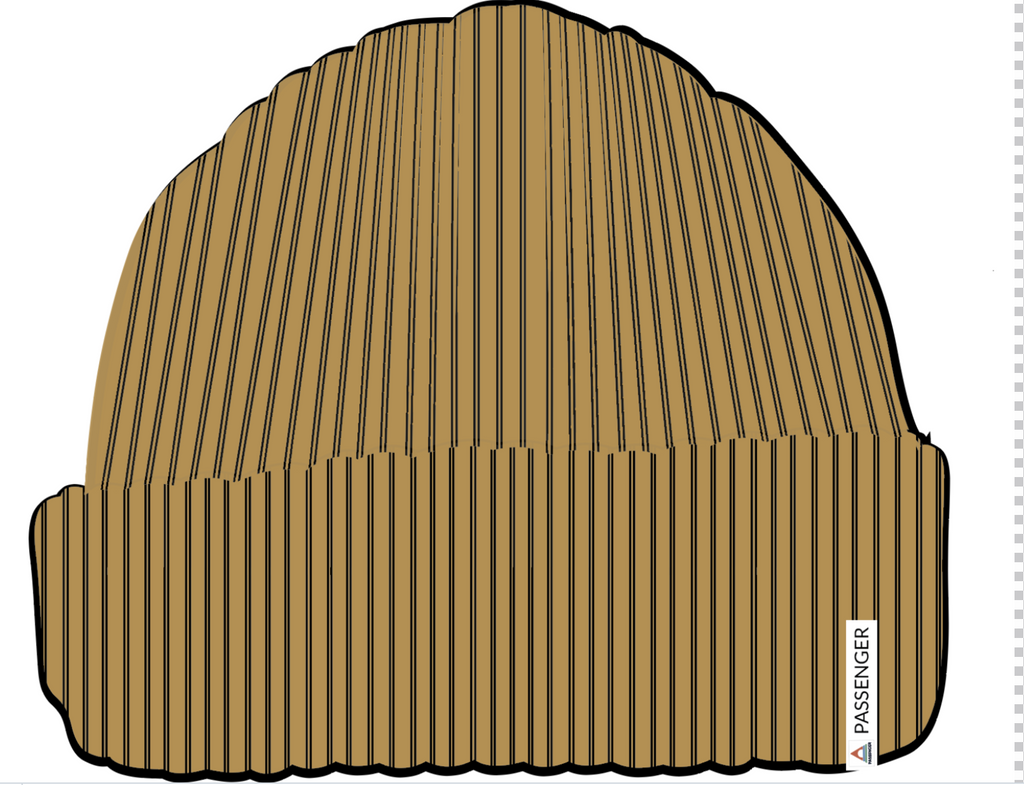 Compass Recycled Beanie - Mustard Yellow