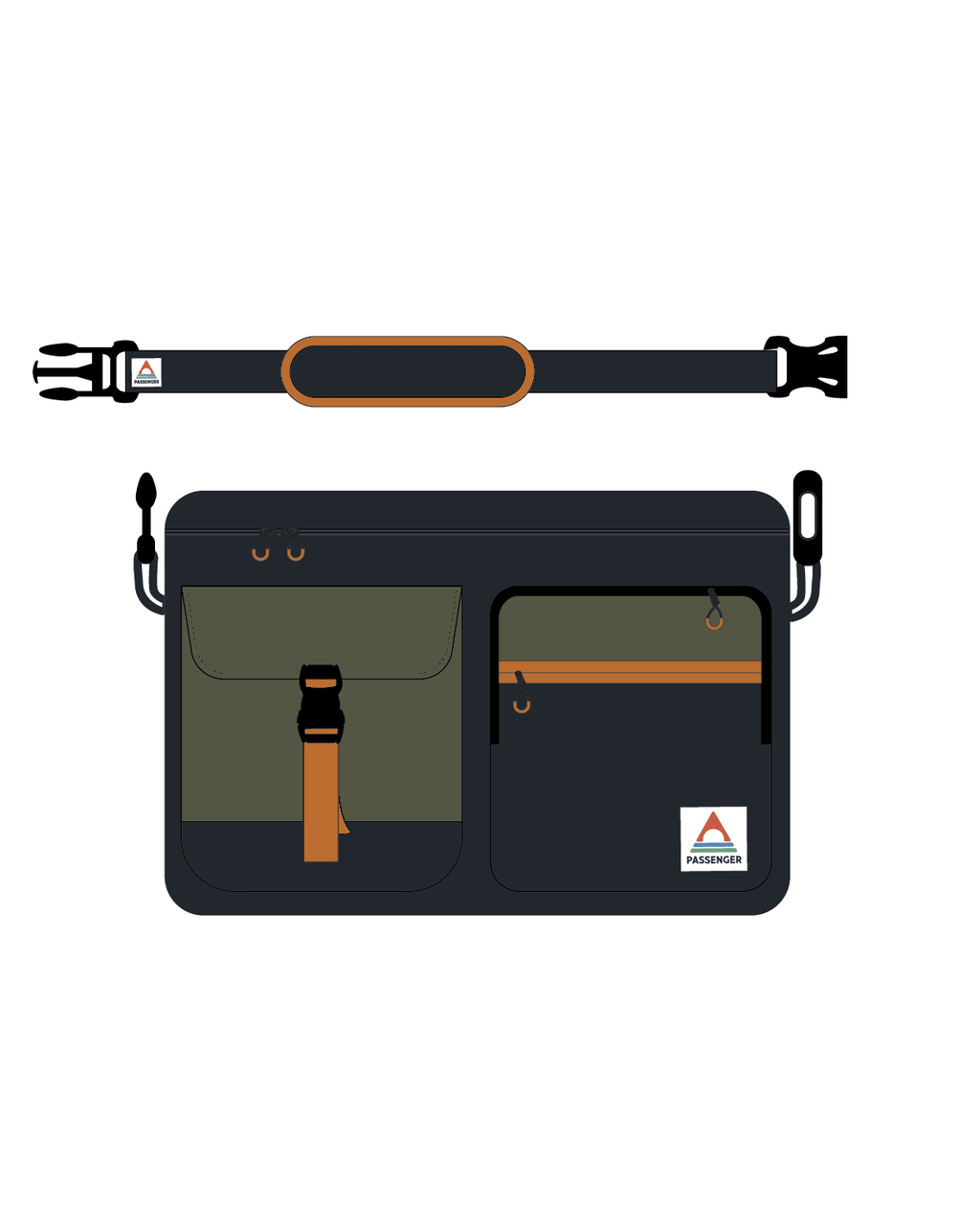 Boondocker Recycled Camera Bag - True Black/ Khaki