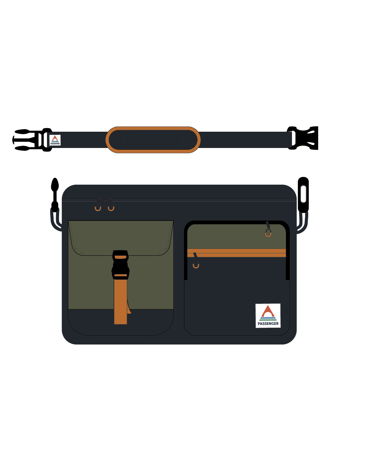 Boondocker Recycled Camera Bag - True Black/ Khaki