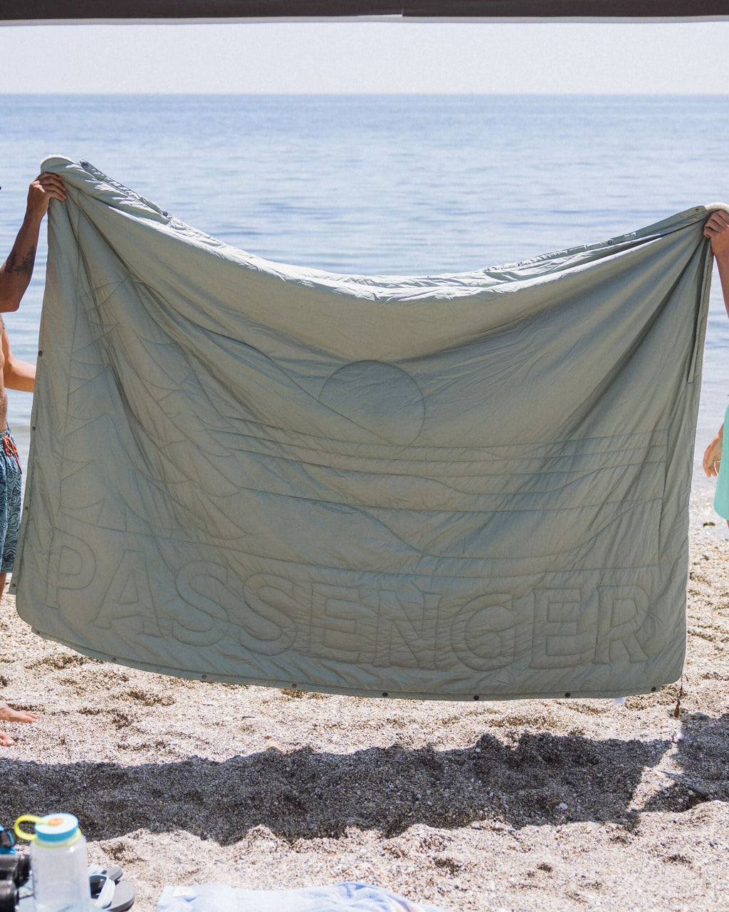 Cabin Recycled Sherpa Blanket - Pistachio