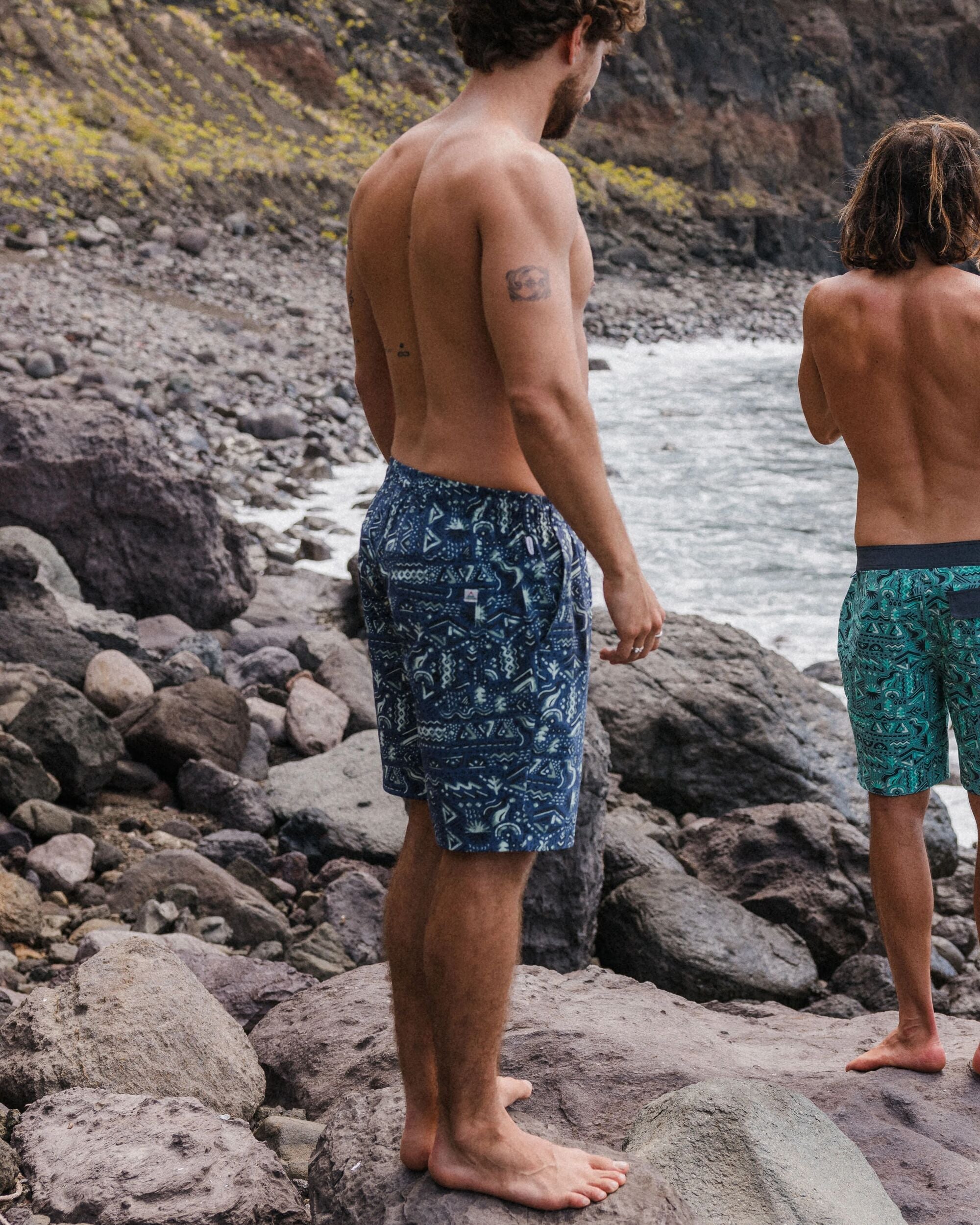 Drifter NetPlus® Beach Linerless Short - Elemental Geo Purple Indigo