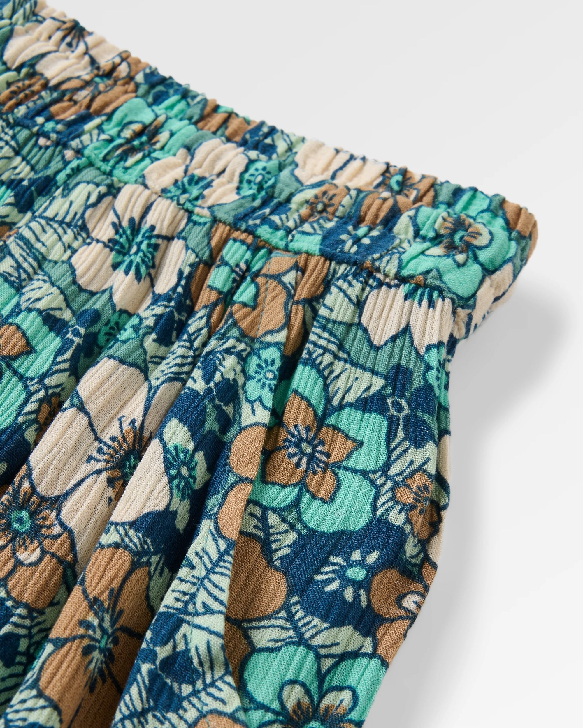 Dew EcoVero Woven Skirt - Vintage Floral Aqua