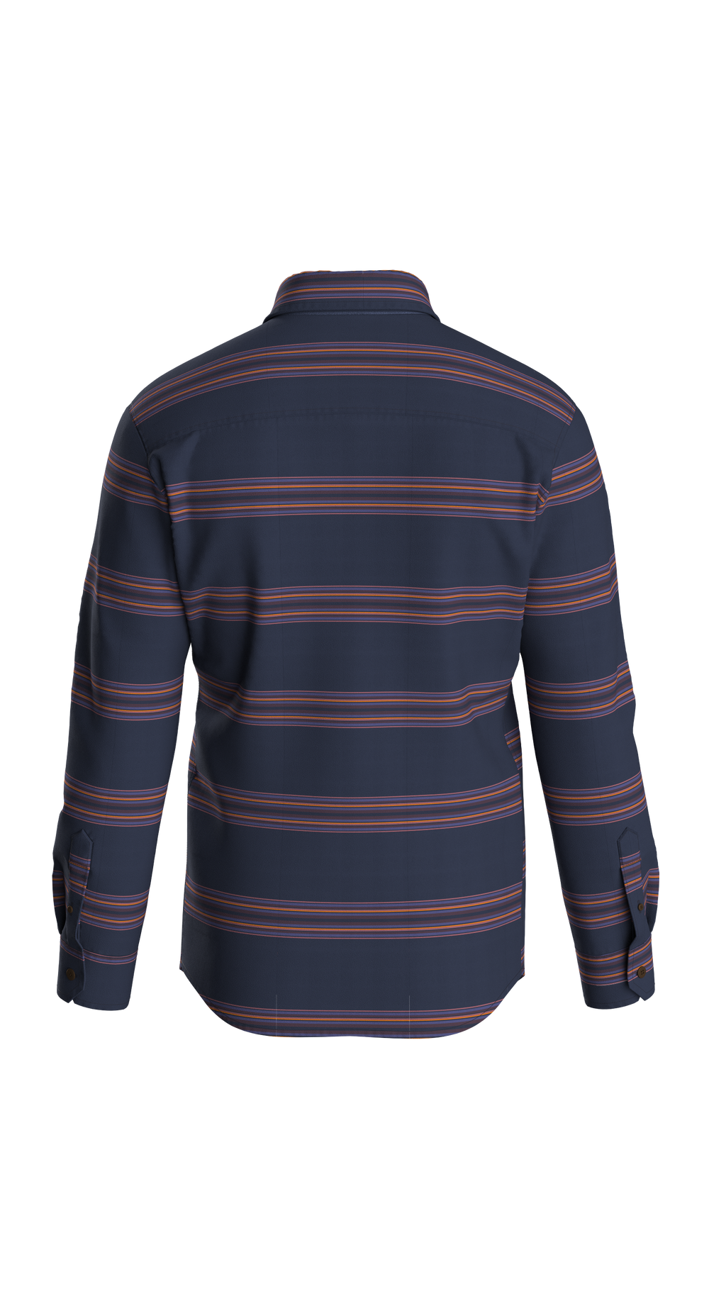 Backcountry Stripe Light Shirt - Rich Navy/Deep Plum Stripe