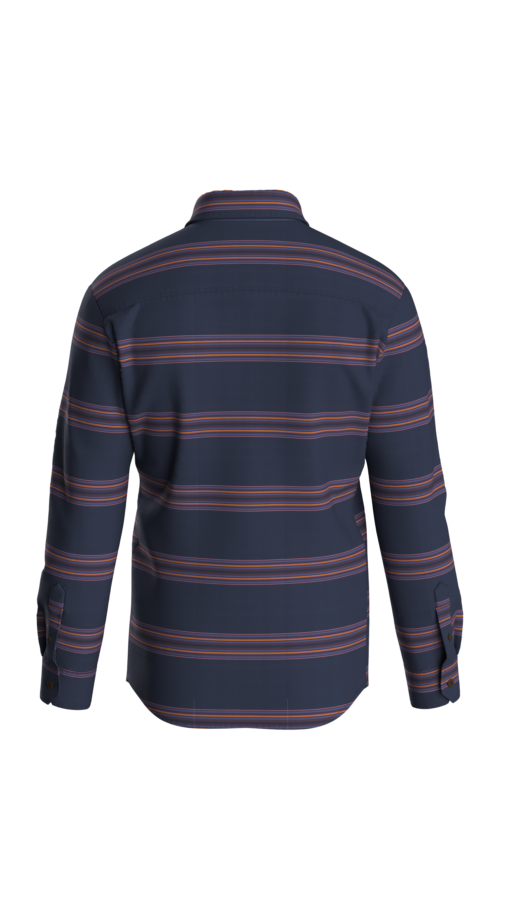 Backcountry Stripe Light Shirt - Rich Navy/Deep Plum Stripe