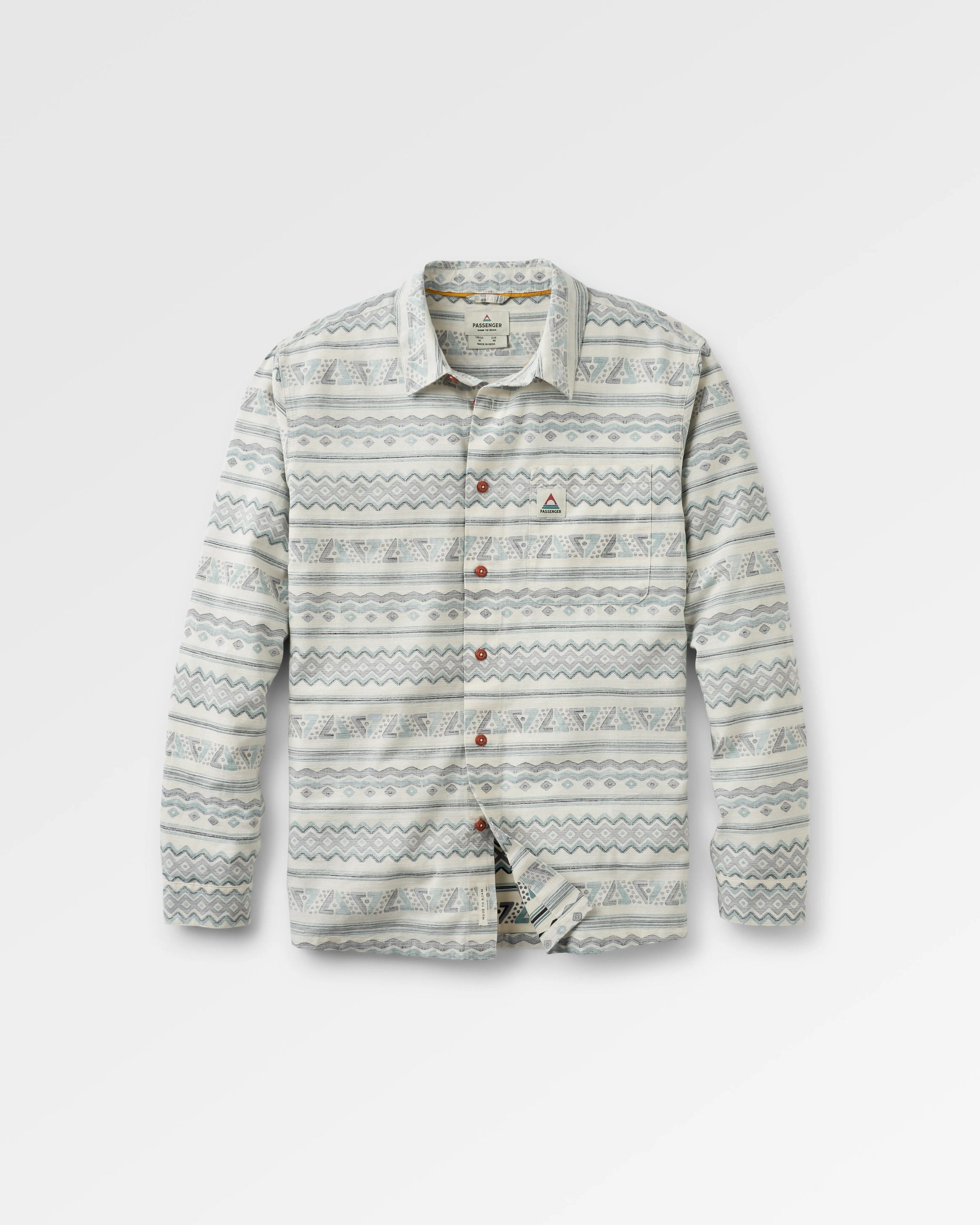 Amboro Organic Cotton Shirt - Mono Geo Birch