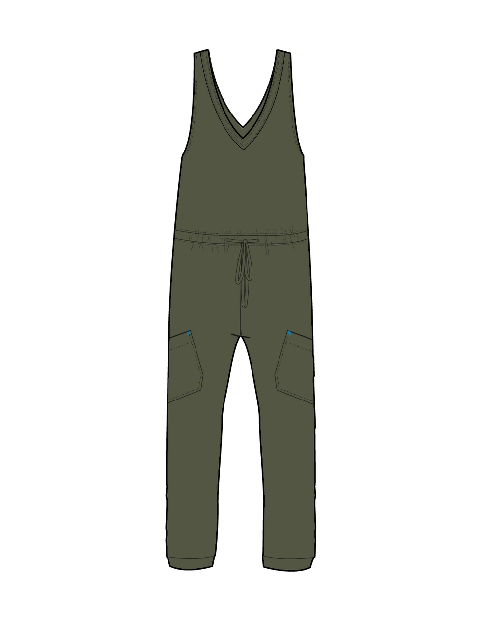 Aria Jumpsuit - Khaki