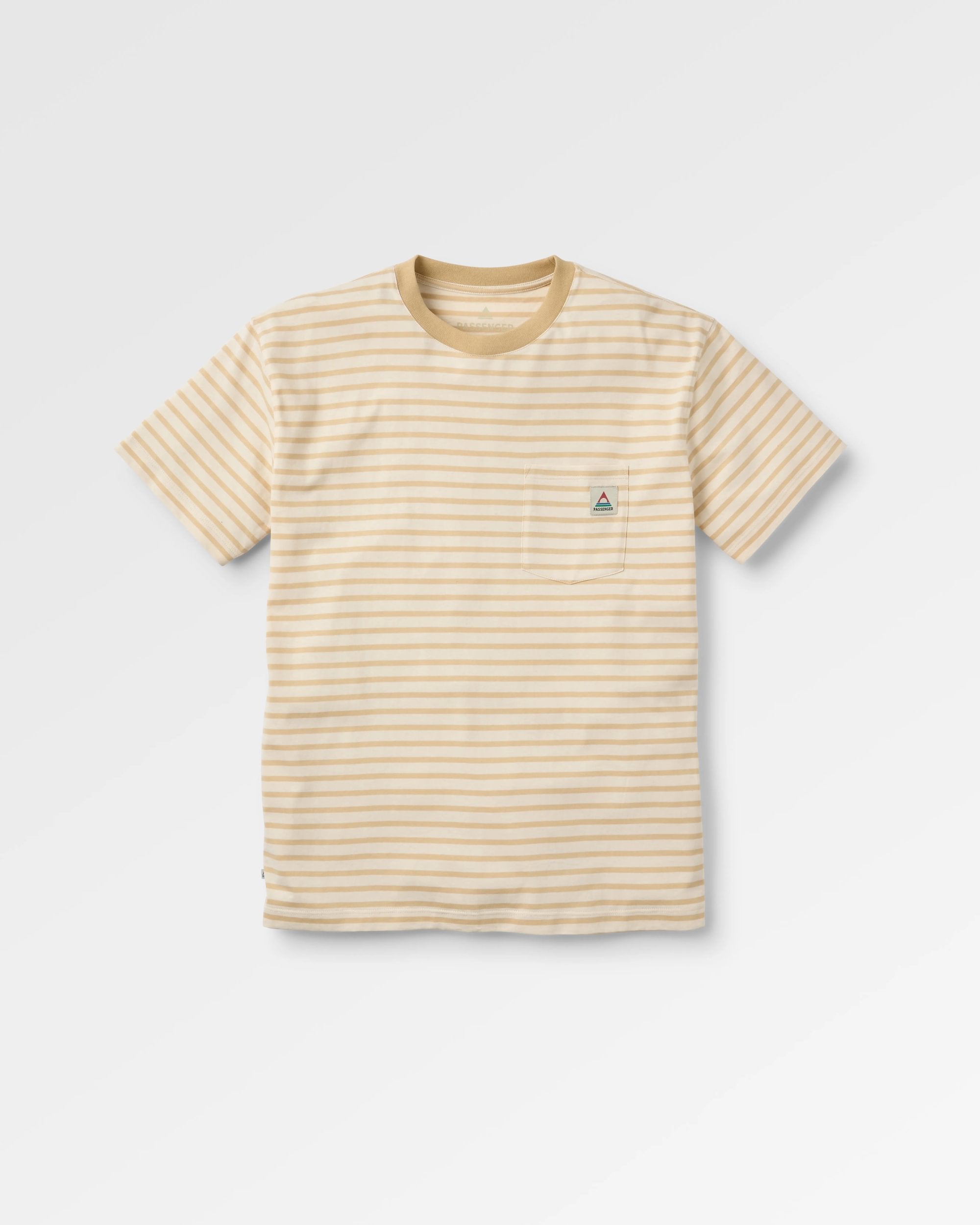 Zen Recycled Cotton Relaxed Fit T-Shirt - Stone Stripe