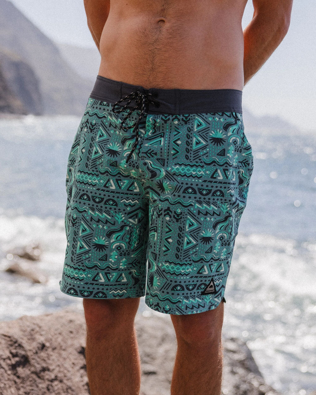 Cruiser Netplus® Recycled 19" Boardshort - Elemental Geo Arctic