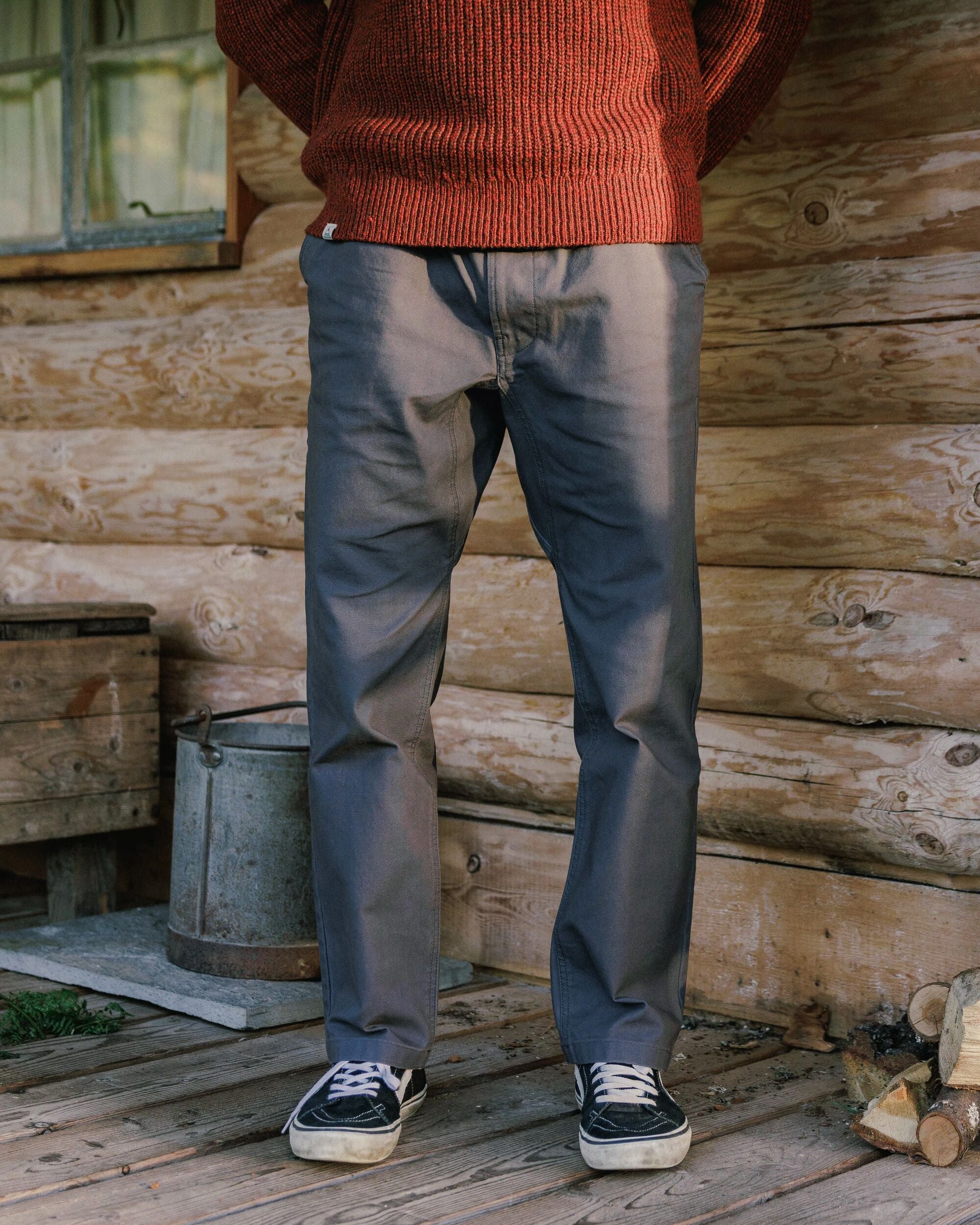 Adventurer Organic Cotton Canvas Trouser - Charcoal