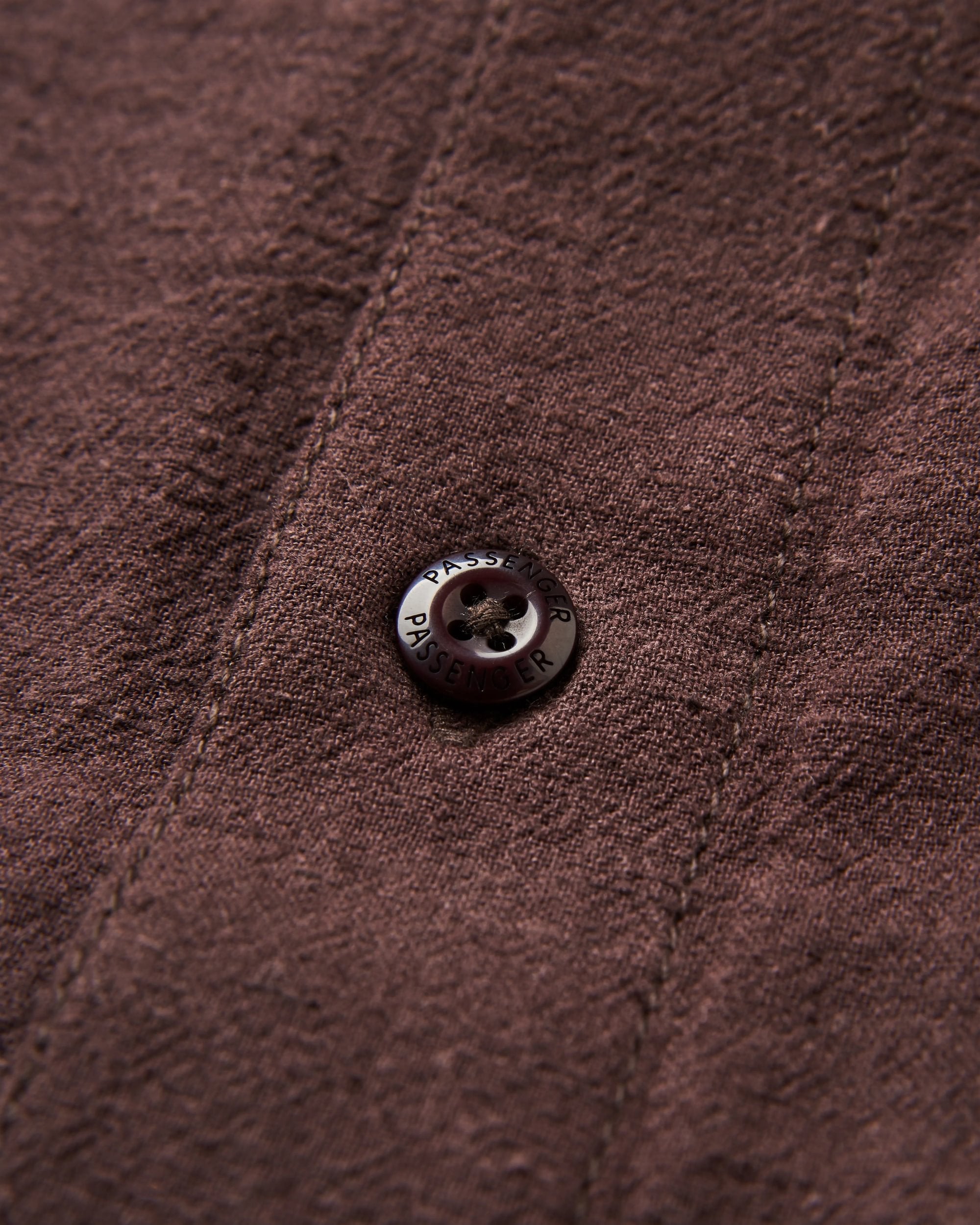 Arica Textured Organic Cotton Shirt - Espresso