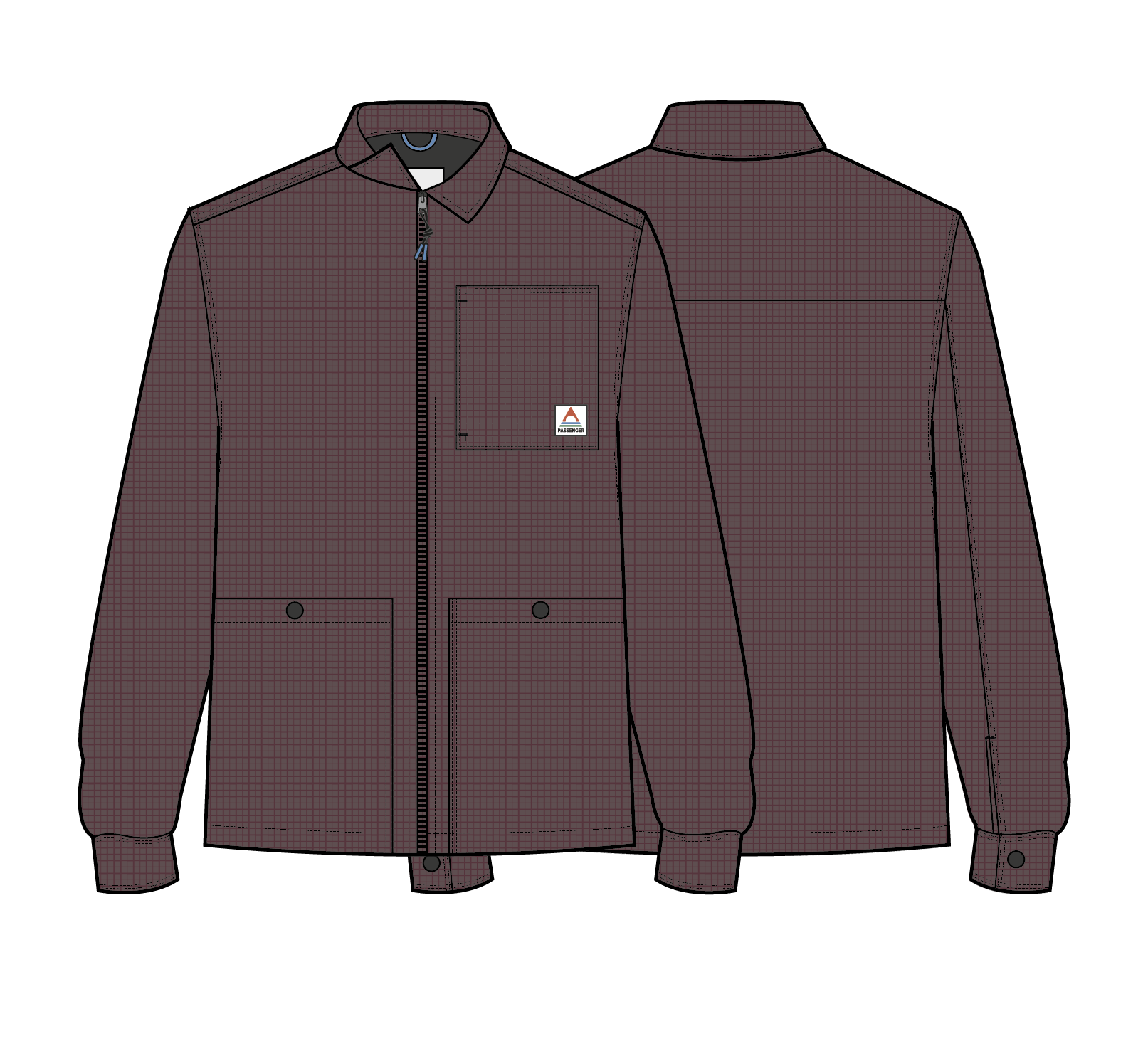 Harvest Organic Cotton Cord Overshirt - Fig