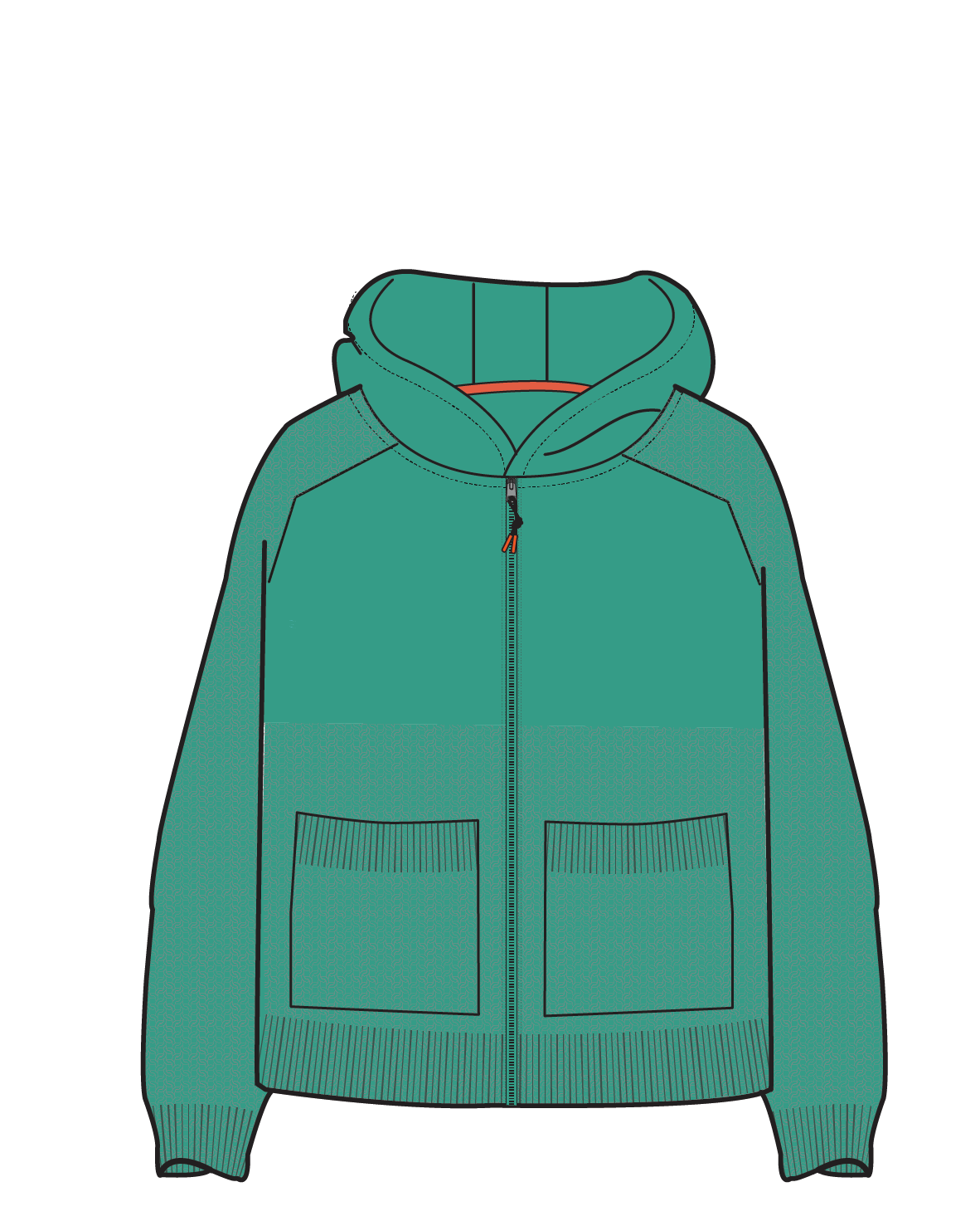 Cove Organic Cotton Knitted Zip Hoodie - Greenlake