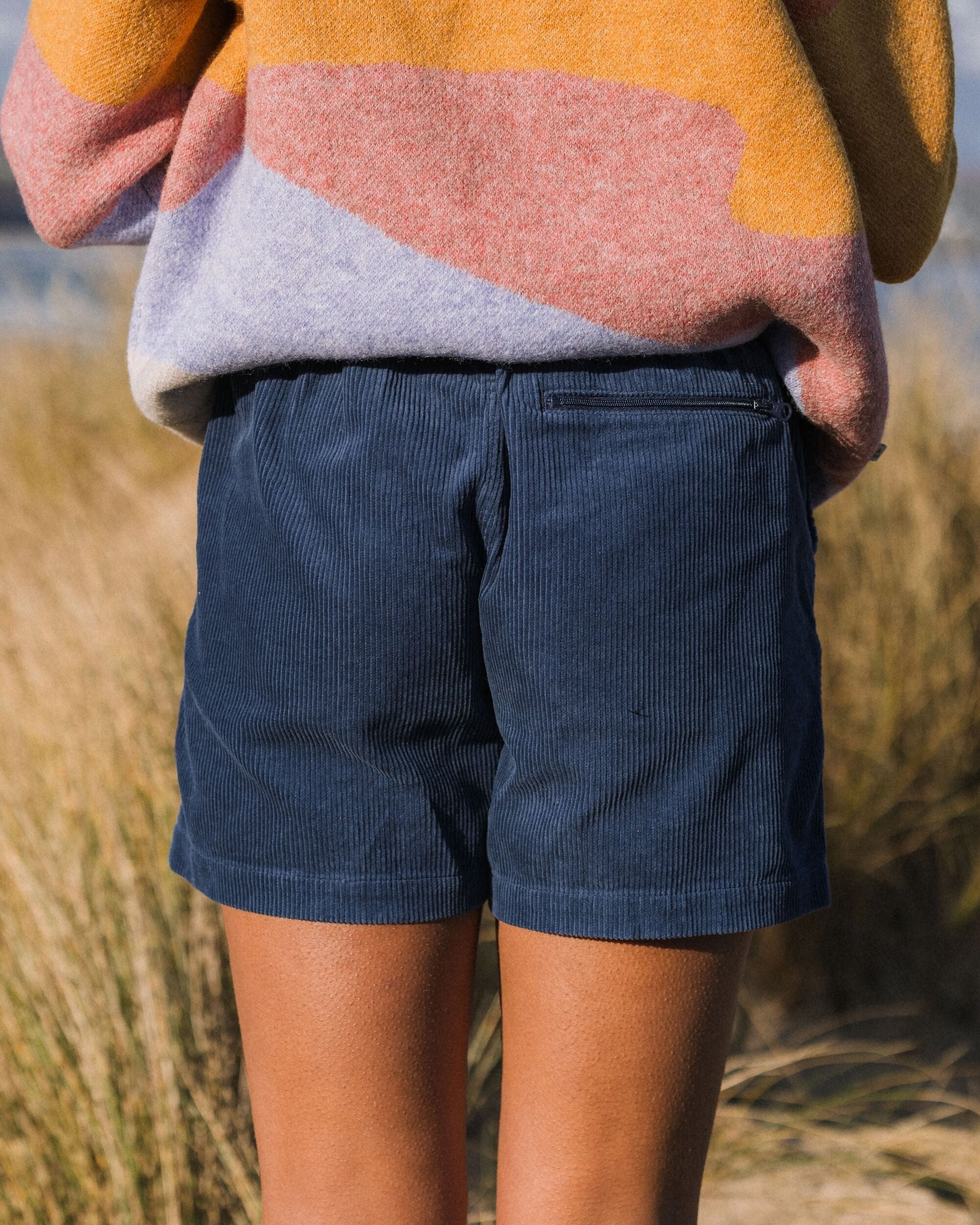 Avian Organic Cord Short - Dark Denim