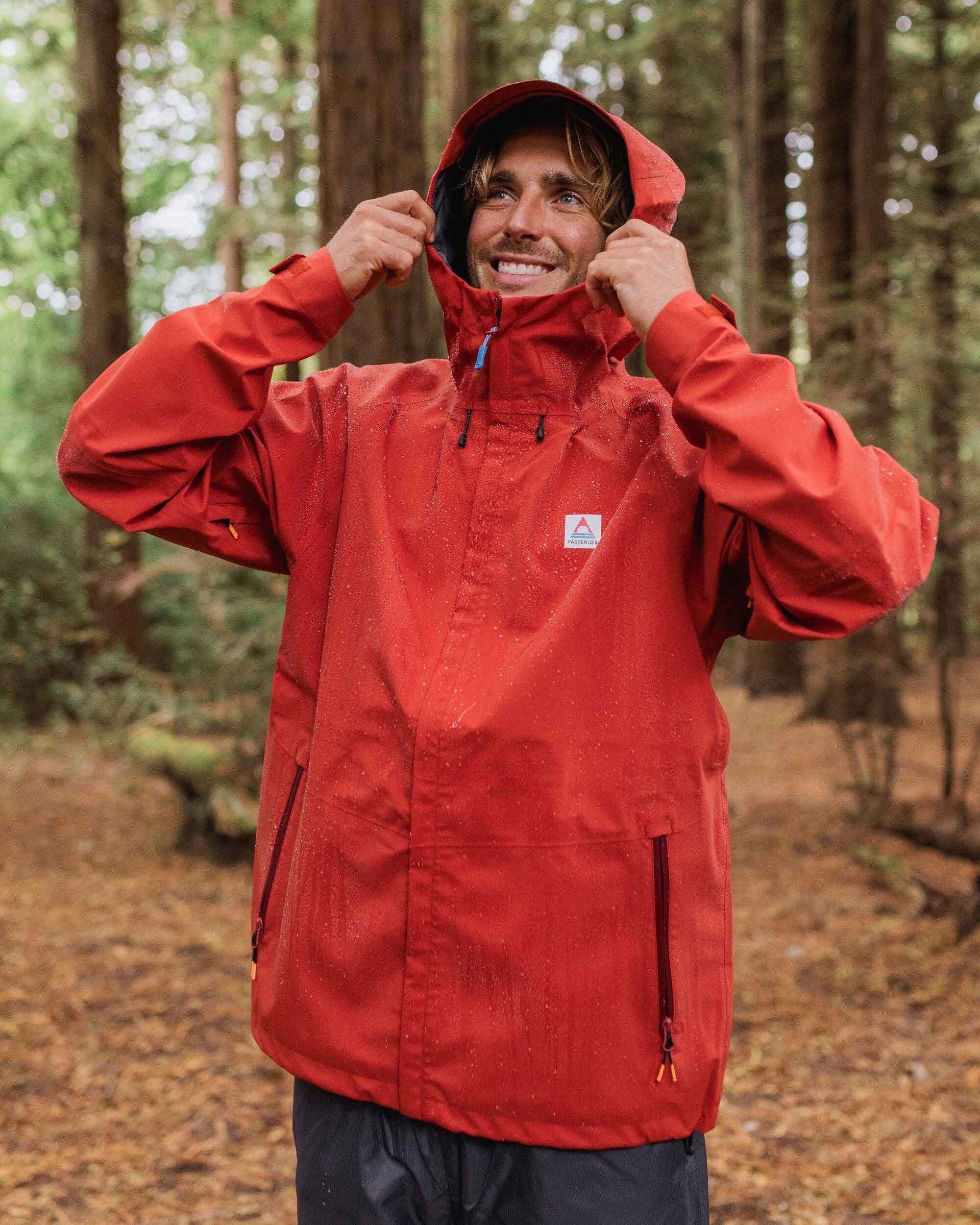 Five Season Recycled Waterproof Jacket - Red Ochre