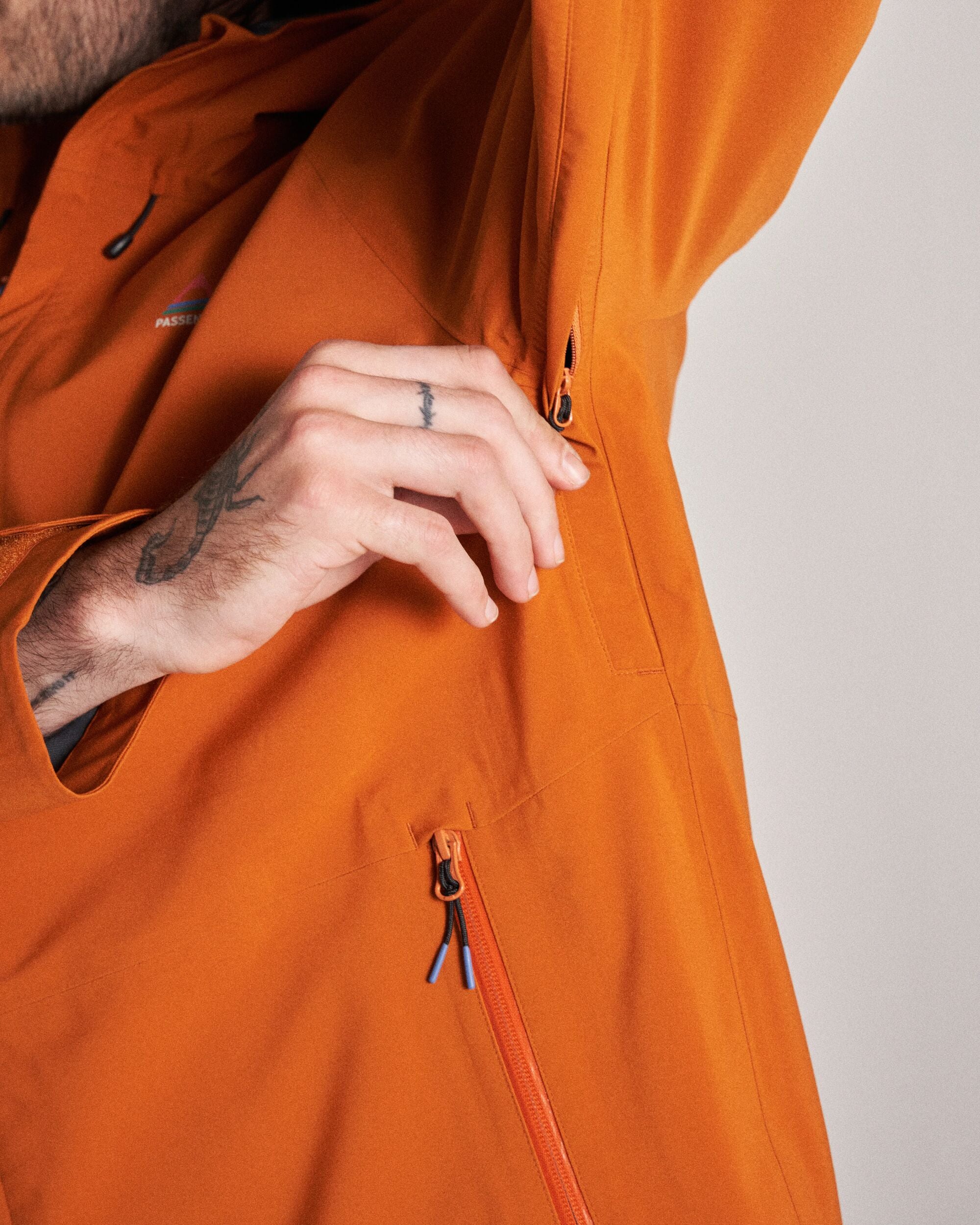 Five Season Recycled Waterproof Jacket - Sunset Orange