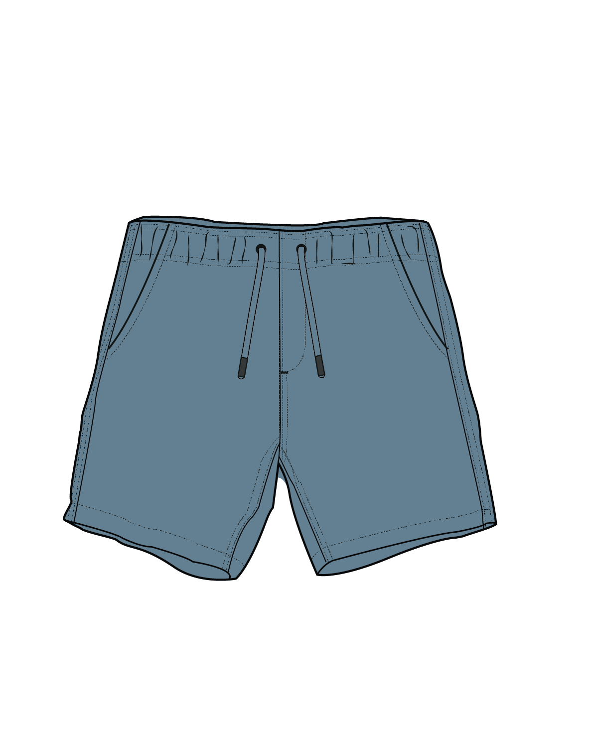 Drifter Organic Cotton Short - Faded Denim