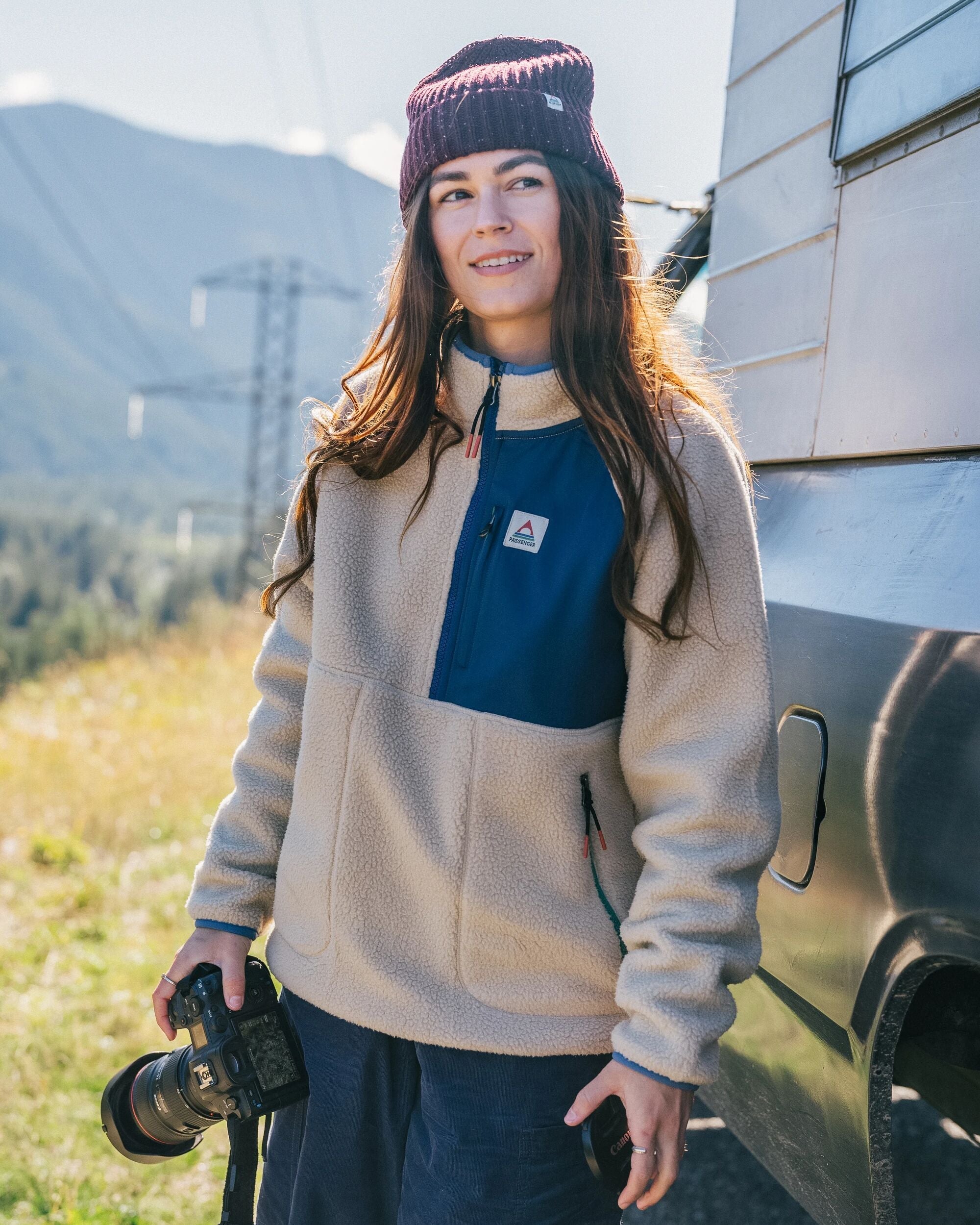 Home Recycled Sherpa Fleece - Oatmeal