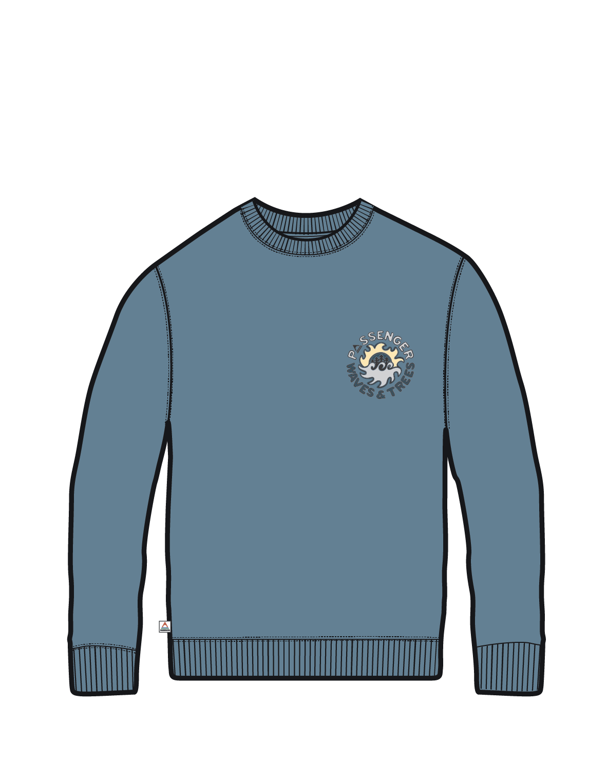 Dune Loopback Sweatshirt - Faded Denim