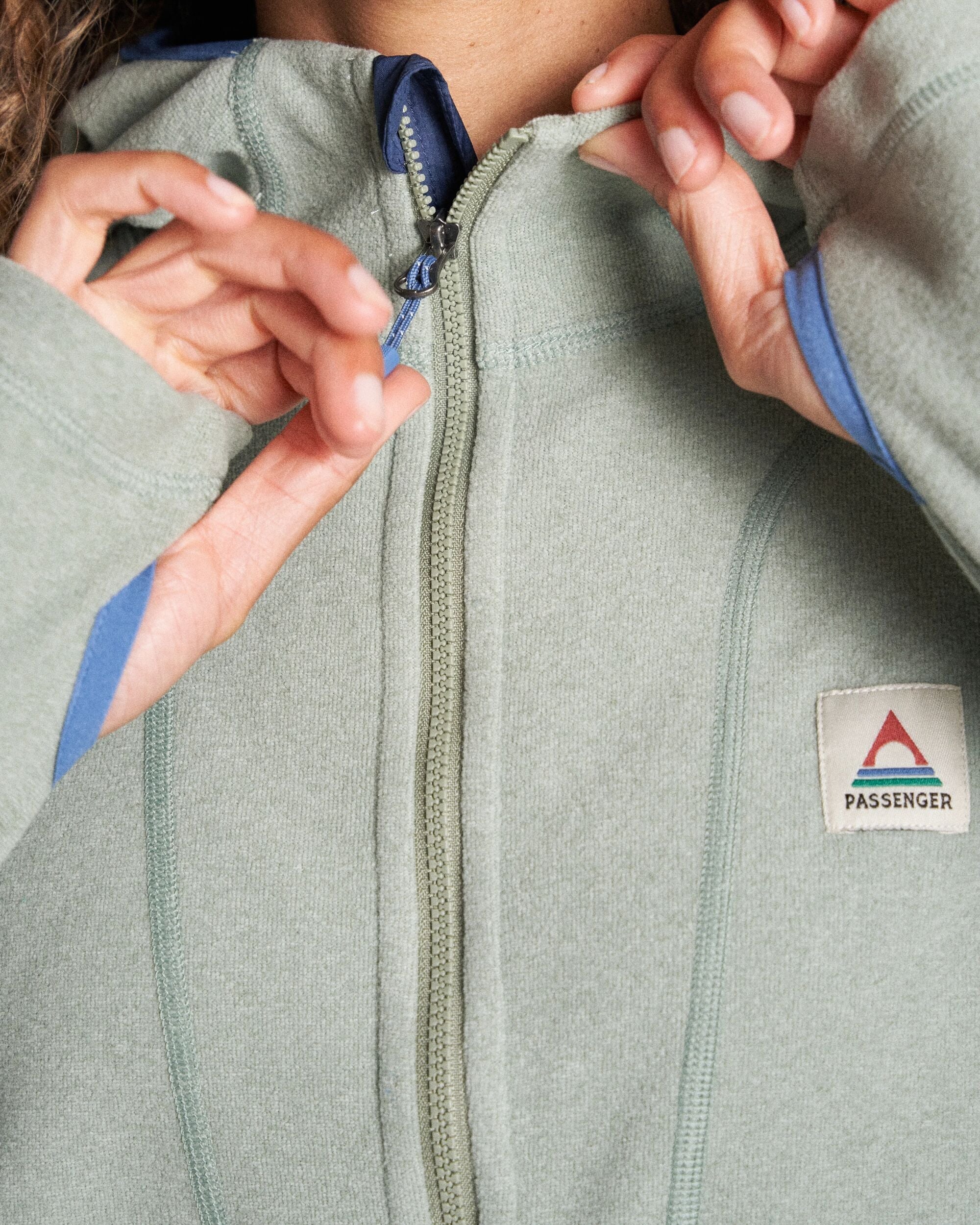 Crest Recycled Polartec® Fleece Hoodie - Pistachio