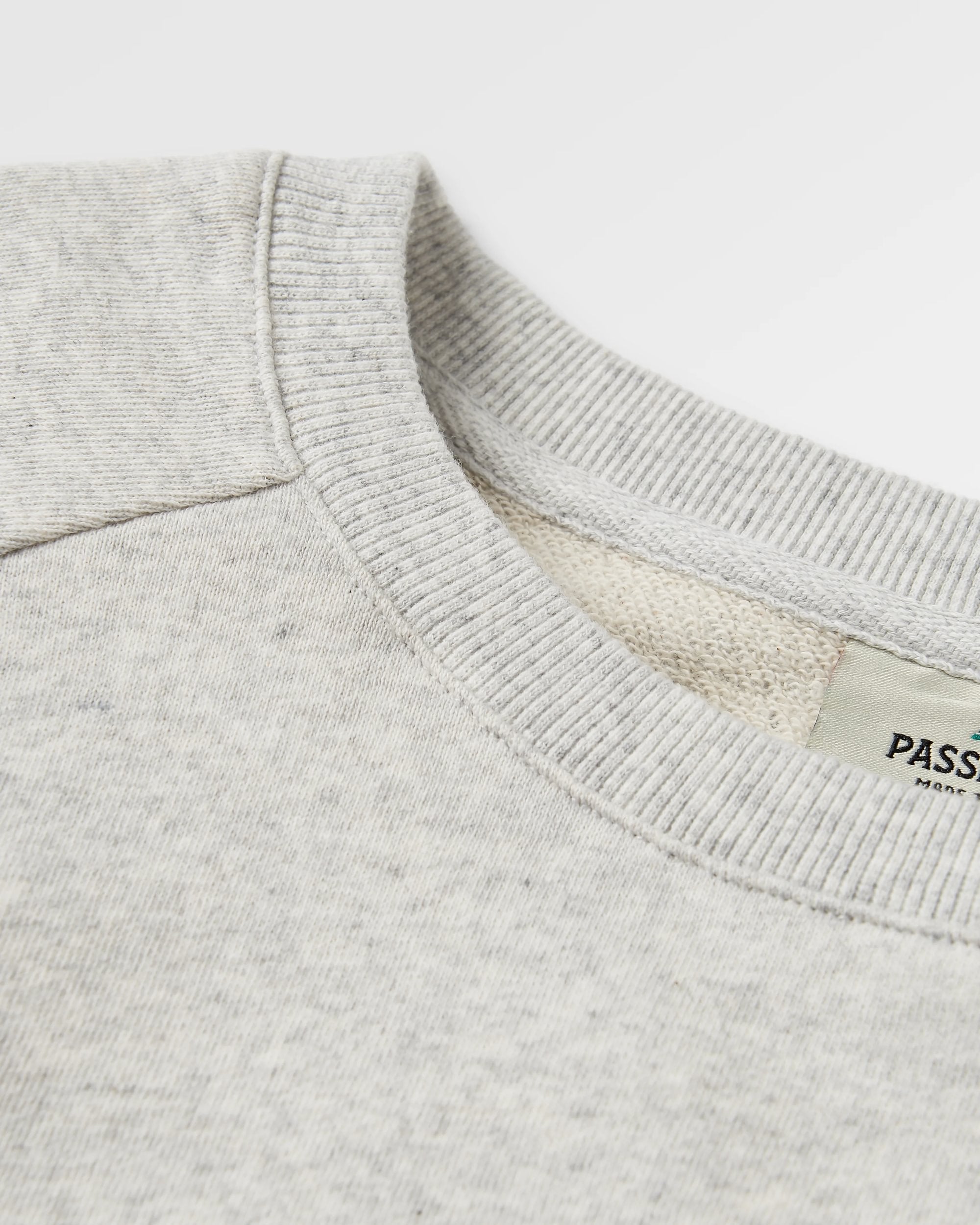 Fade Organic Cotton Sweatshirt - Light Grey Marl