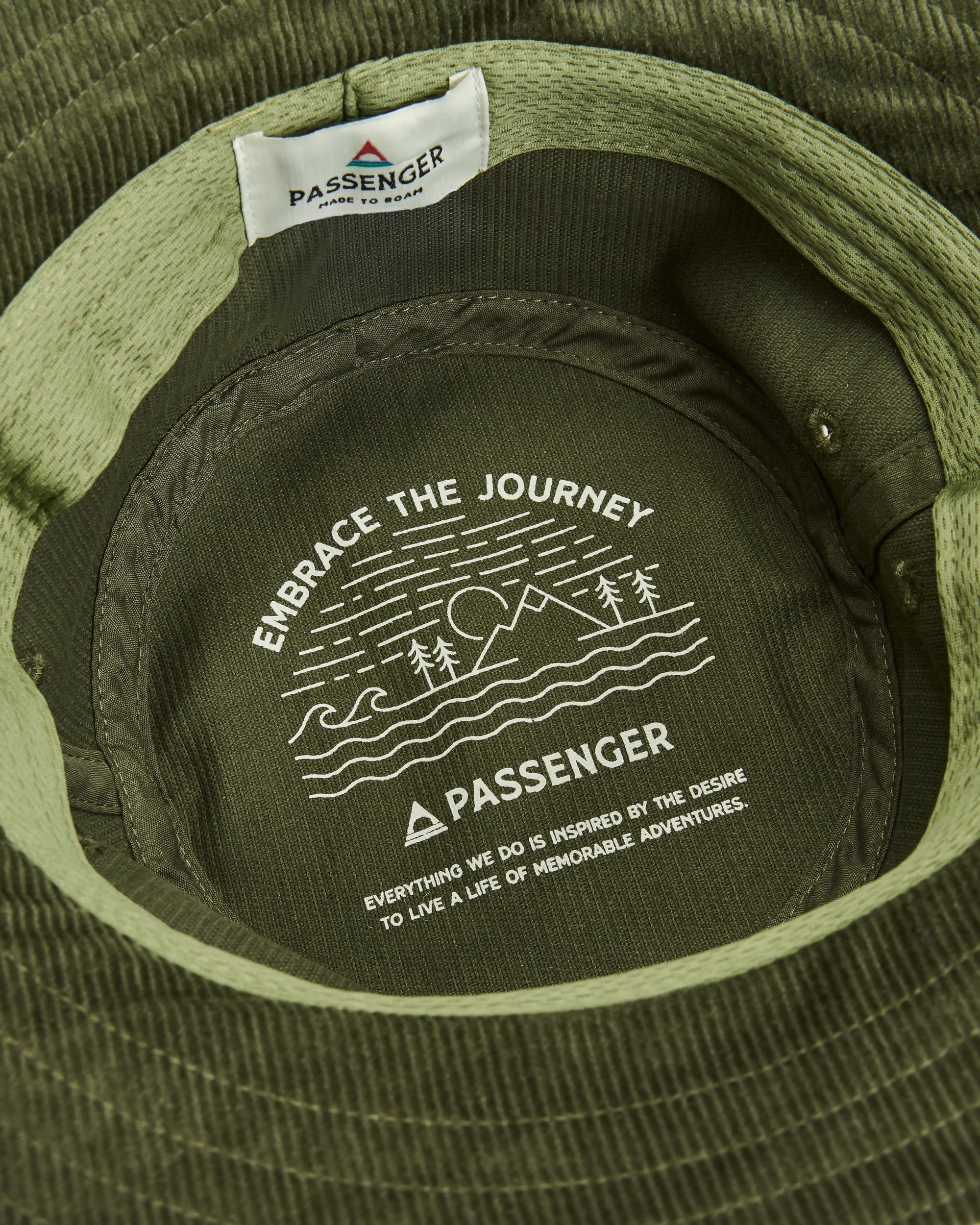 Forest Recycled Cord Bucket Hat - Khaki