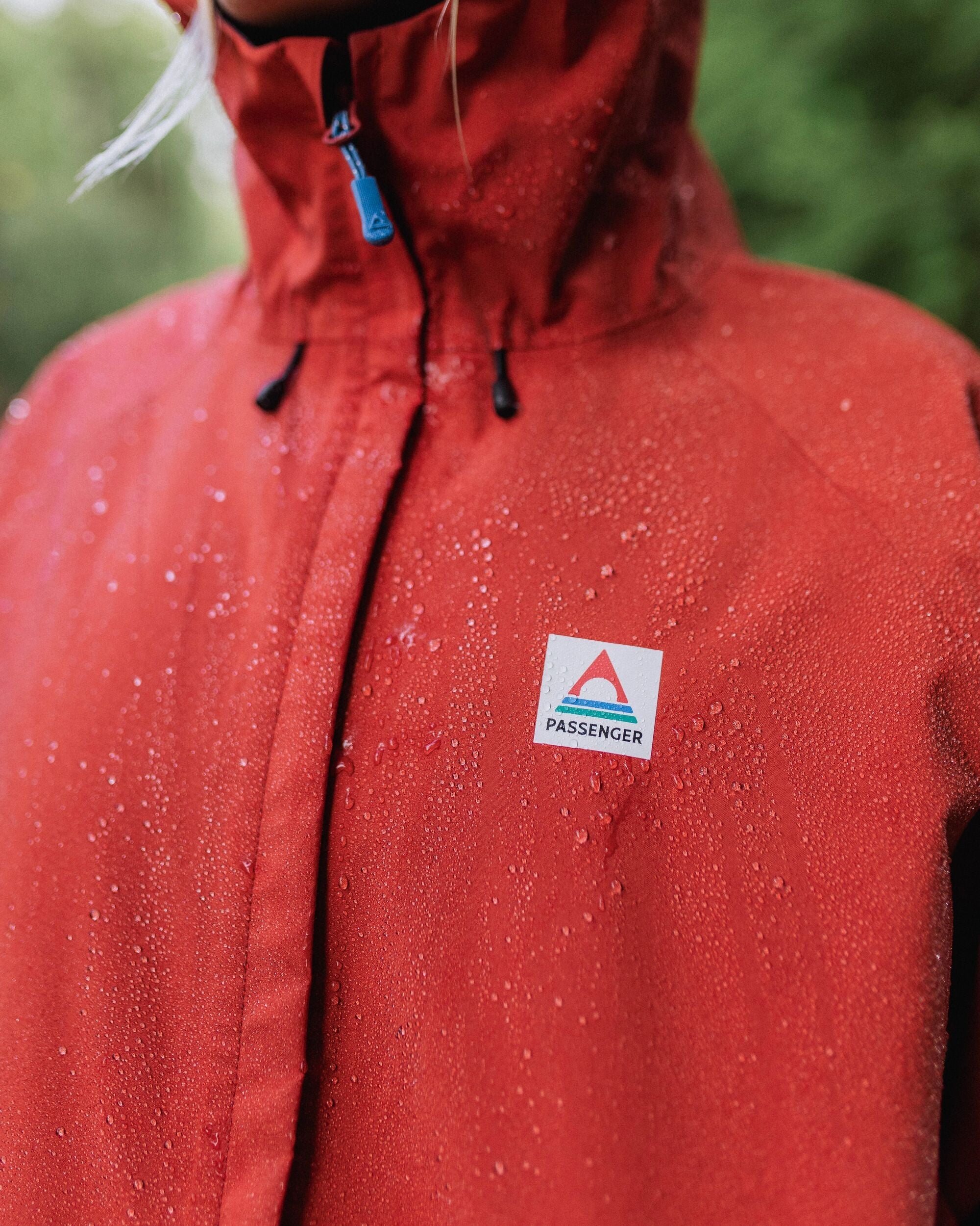 Five Element Recycled Waterproof Jacket - Red Ochre
