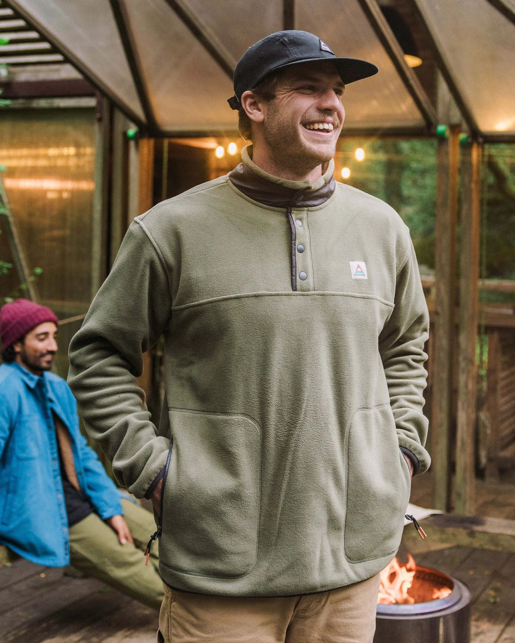 Dusk Polar Fleece - Dusty Olive