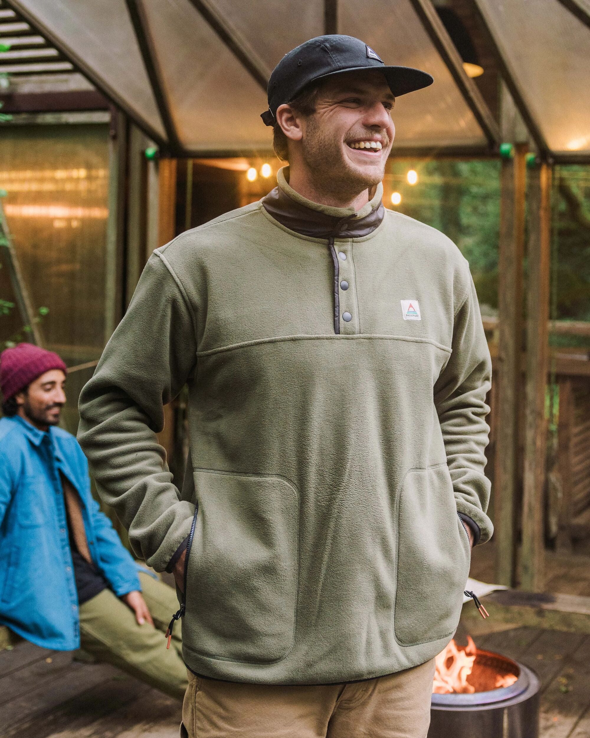 Dusk Polar Fleece - Dusty Olive