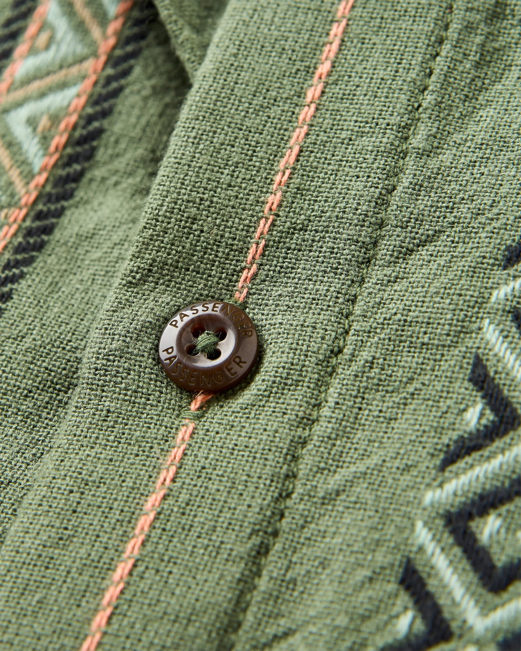 Chill Textured Short Sleeve Shirt - Wild Green Stripe