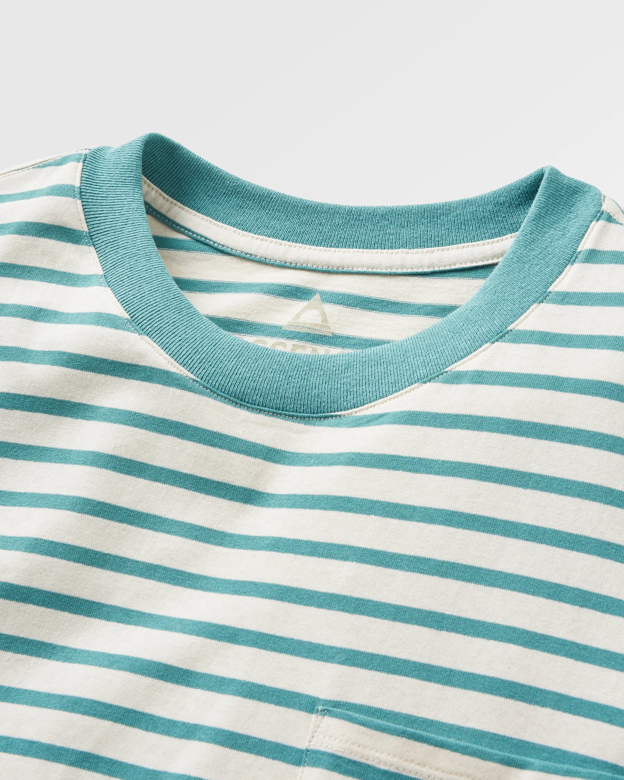 Zen Recycled Cotton Relaxed Fit T-Shirt - Deep Sea Stripe