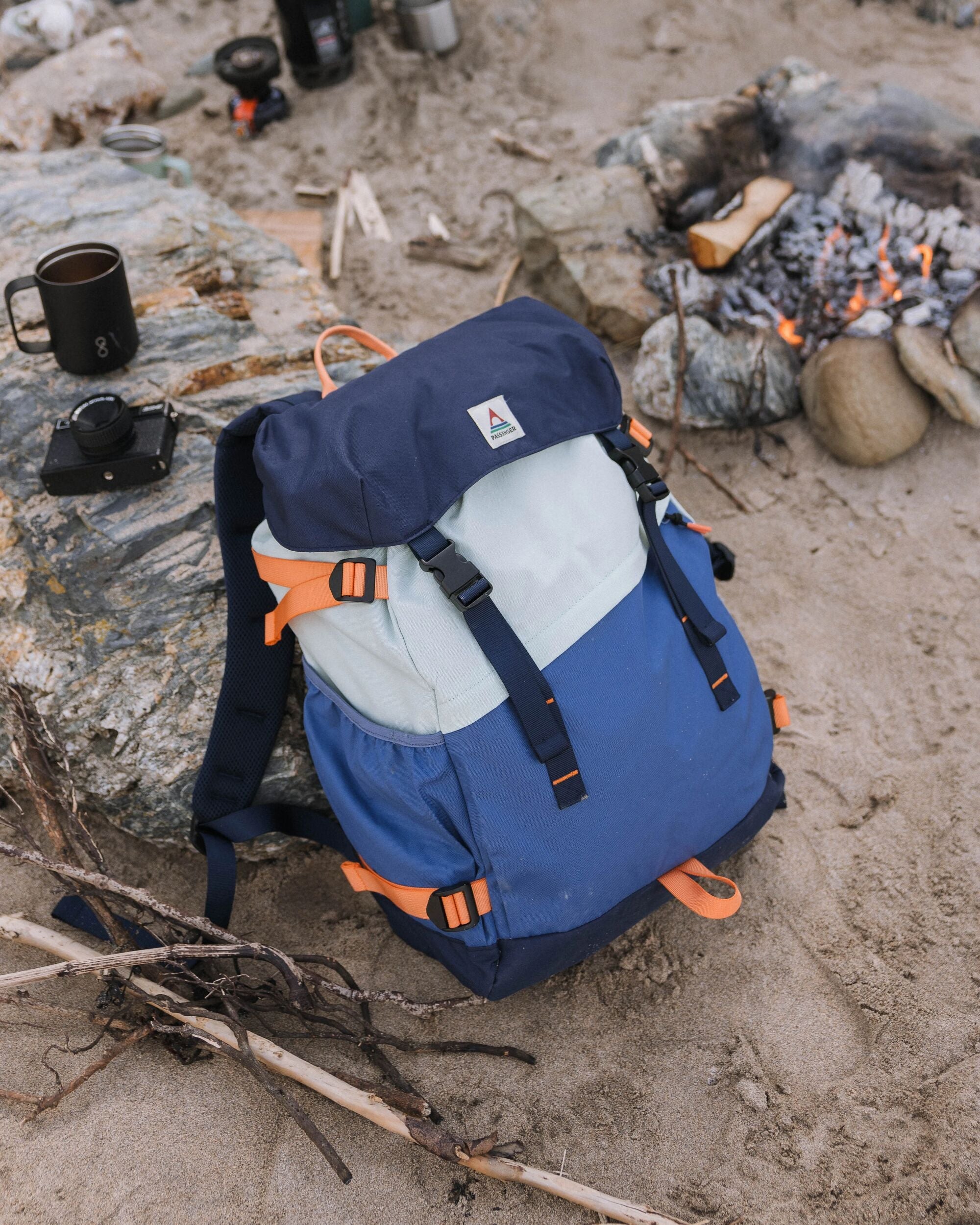 Boondocker Recycled 32L Backpack - Rich Navy/Surf Spray/Moonlight Blue