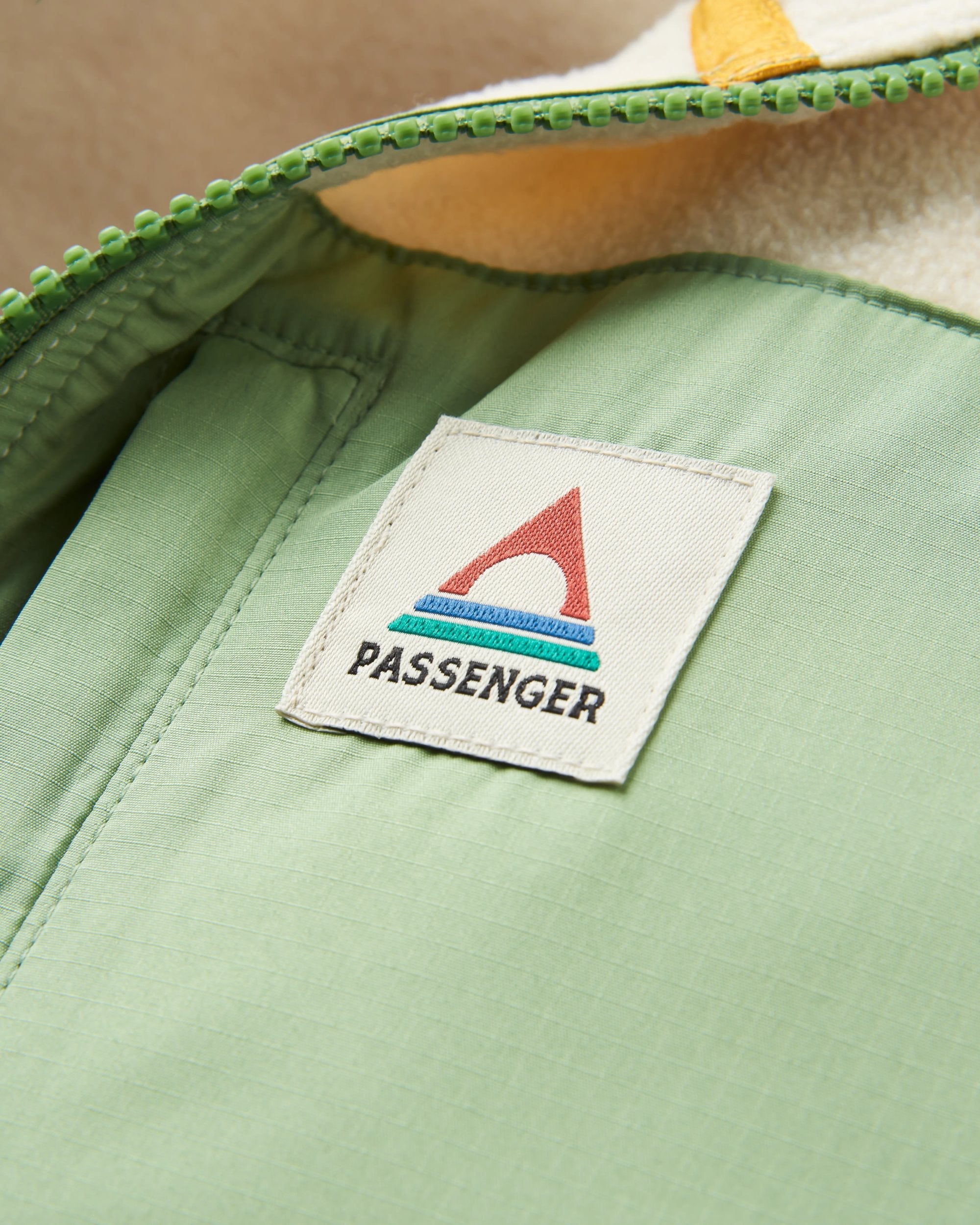 Caspian 1/2 Zip Recycled Polar Fleece - Dusty Olive