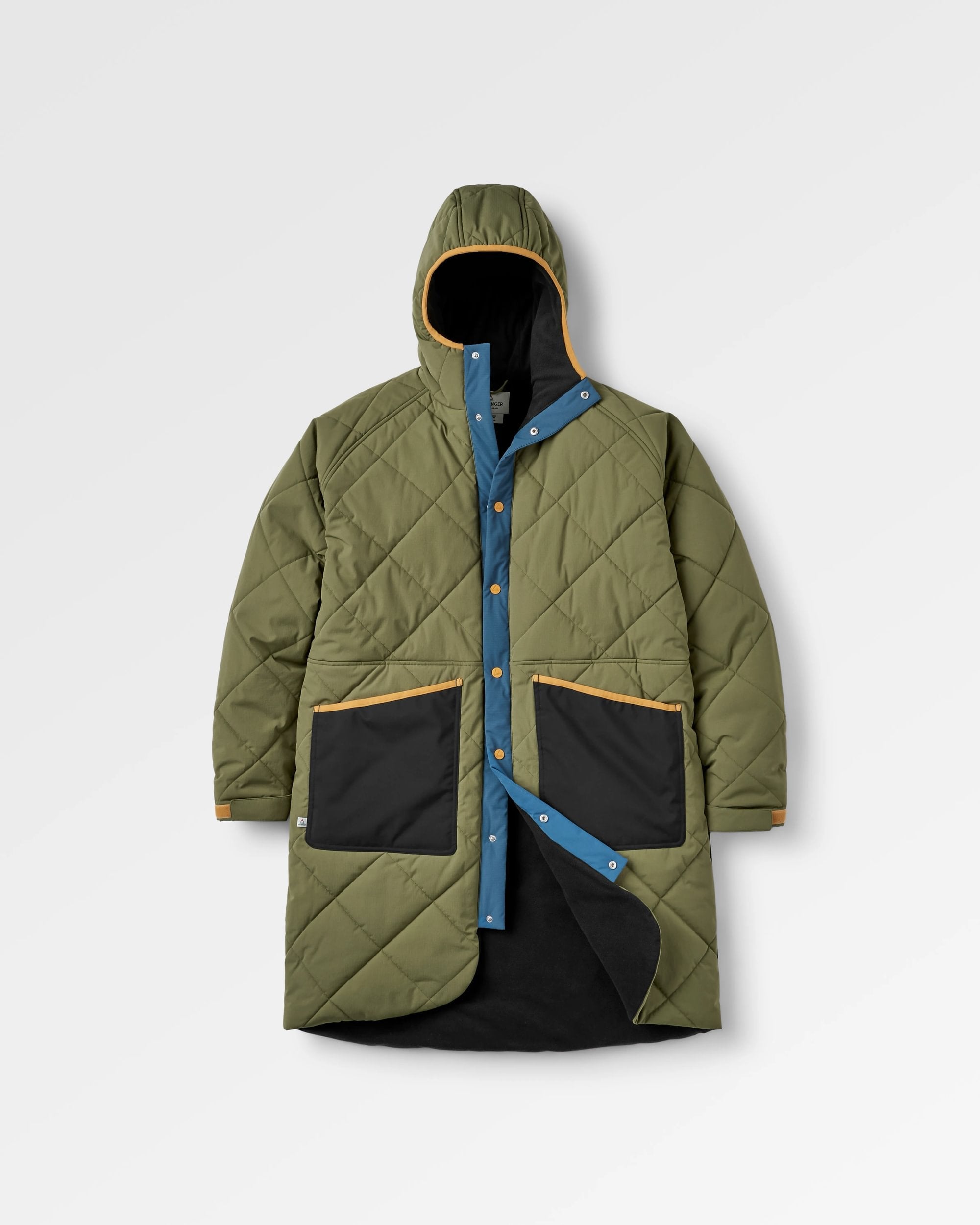 Campscape Recycled Fleece Lined Parka - Black/Khaki