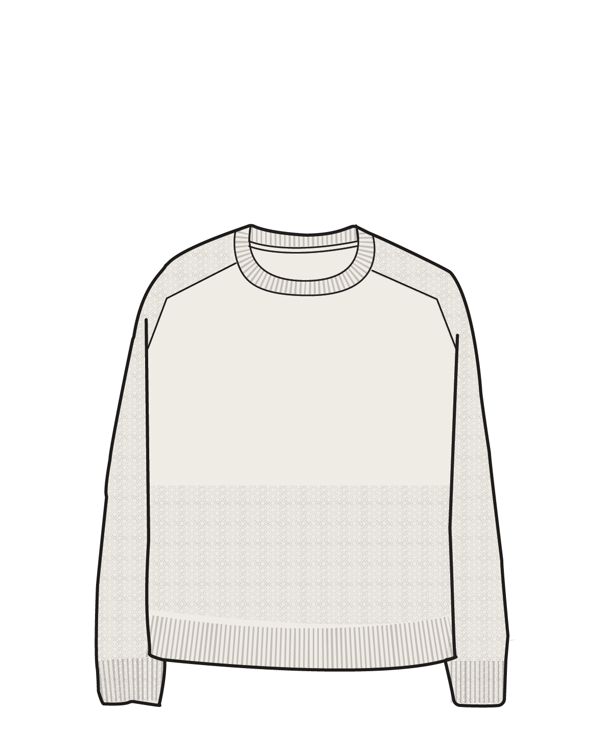 Cove Organic Cotton Knitted Jumper - Off White